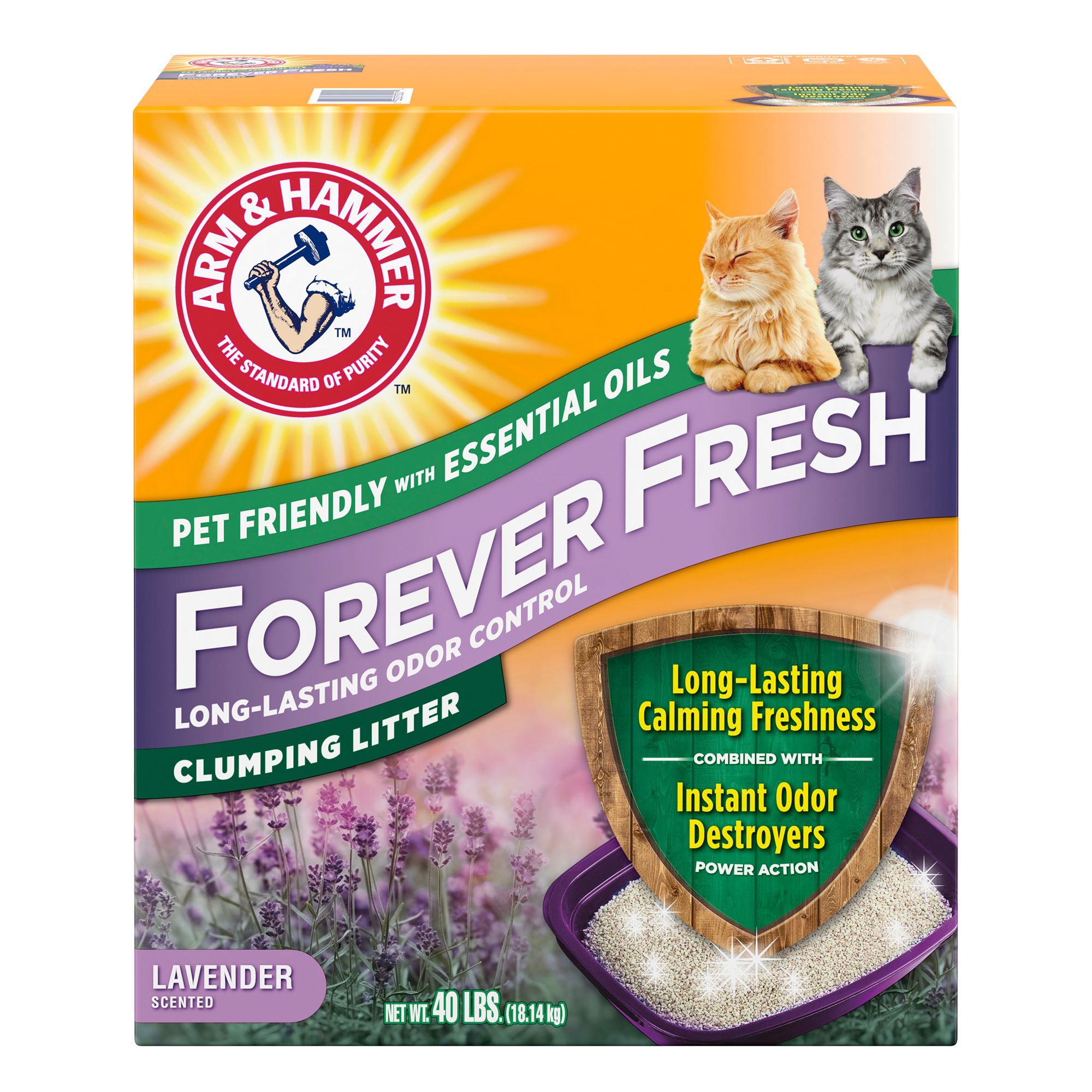 Arm & Hammer™ Forever Fresh Clumping Clay Cat Litter - Lavender Scented