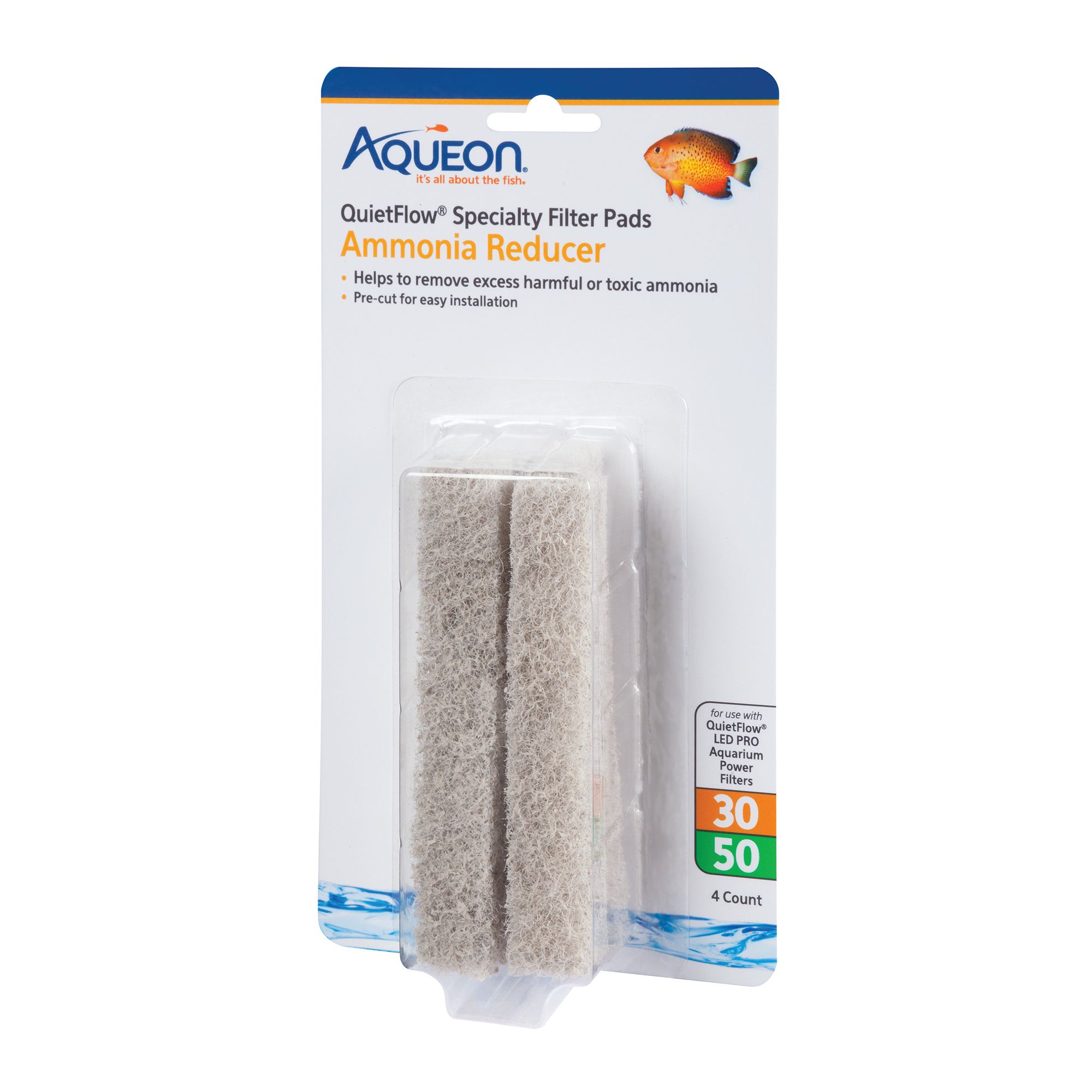 Aqueon® QuietFlow Specialty Ammonia Reducer Filter Pads