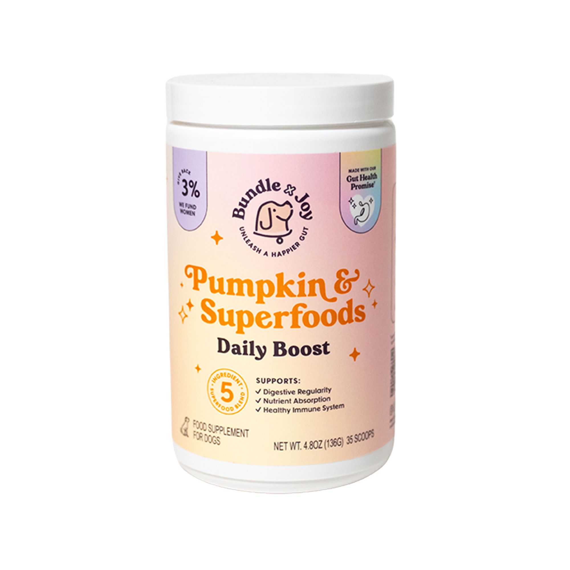 Bundle x Joy Superfood & Fiber Daily Boost Adult Dog Supplement