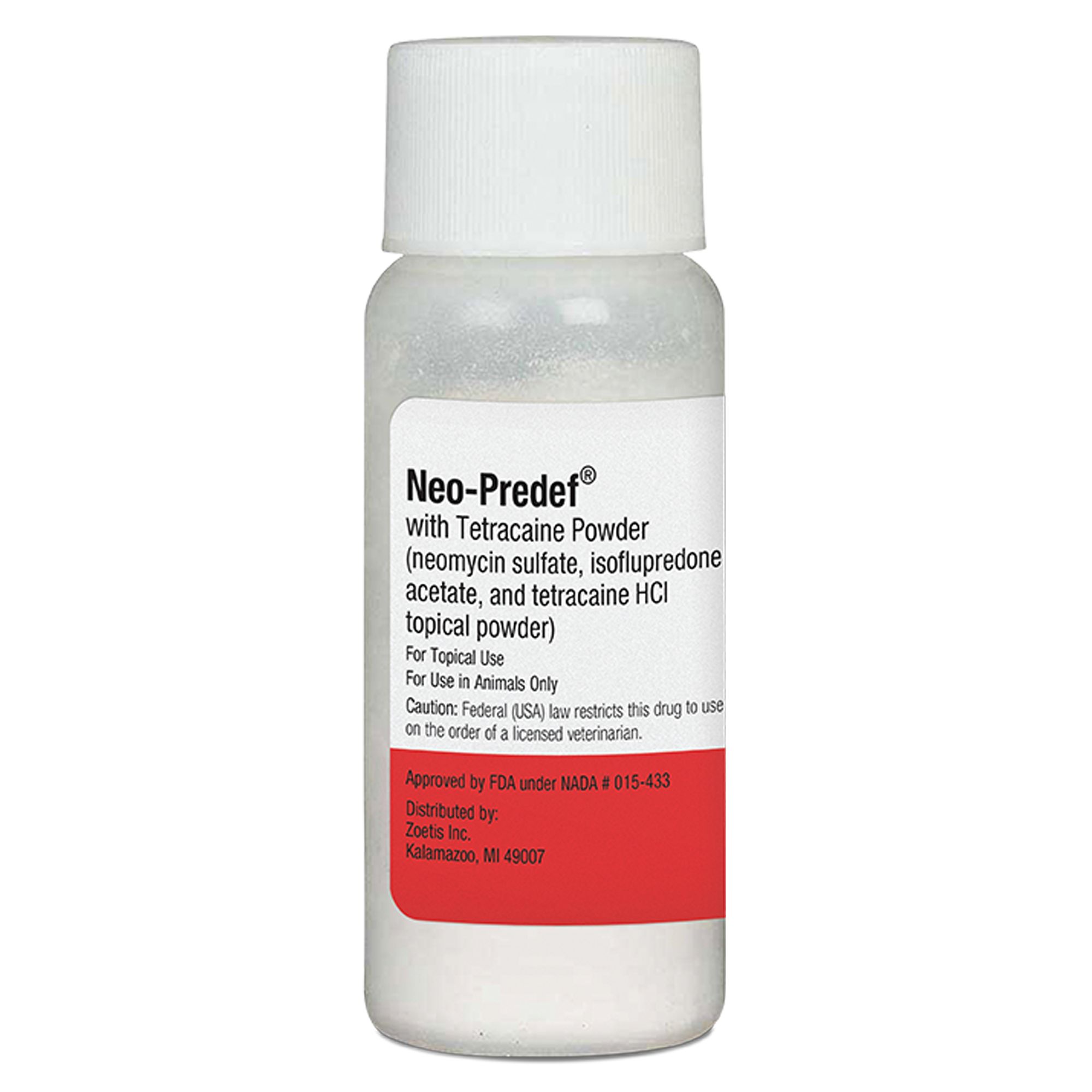 Neo-Predef with Tetracaine Topical Powder for Dogs, Cats, & Horses, 15 gm