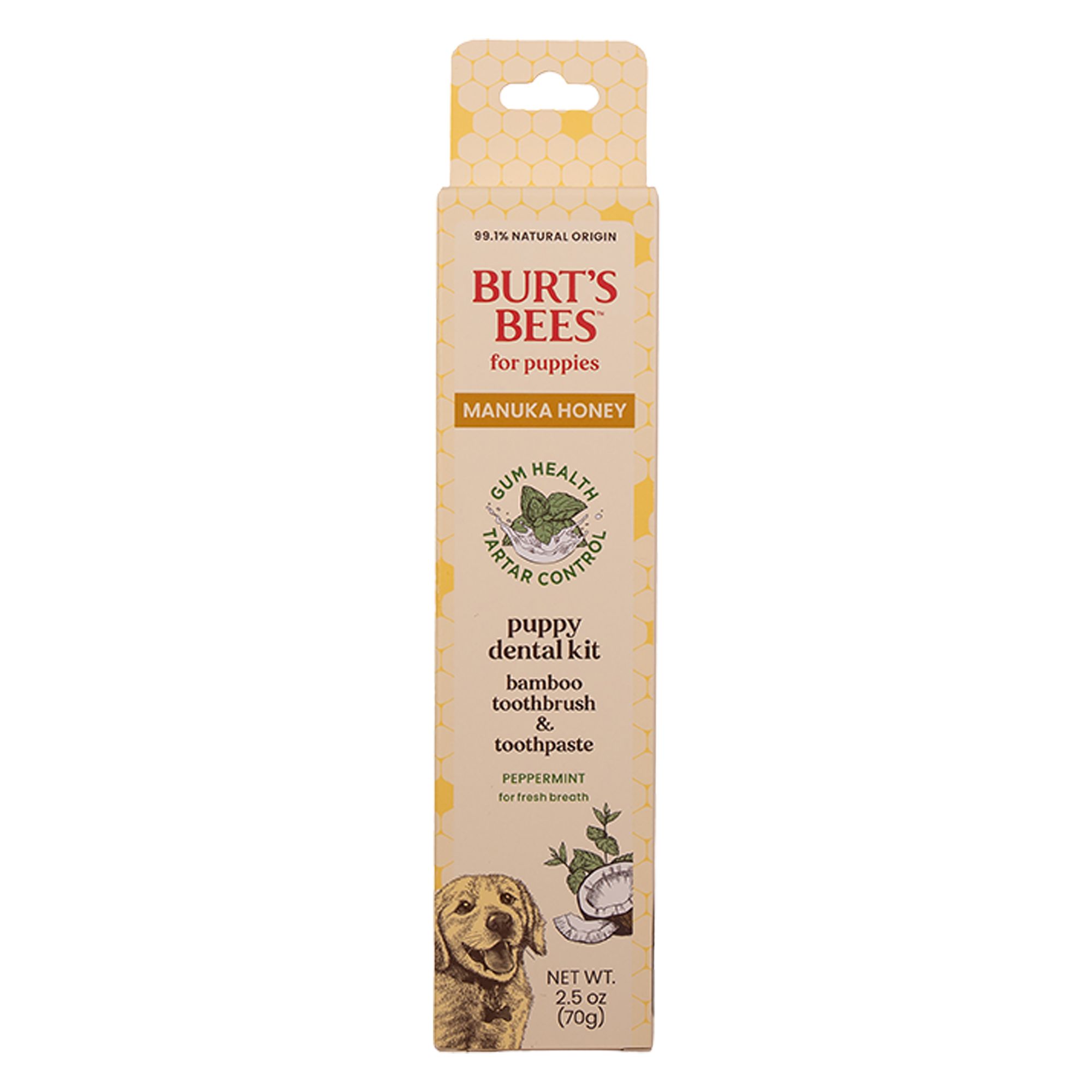 Burt's Bees Manuka Honey Dental Kit for Dogs, 2.5 oz