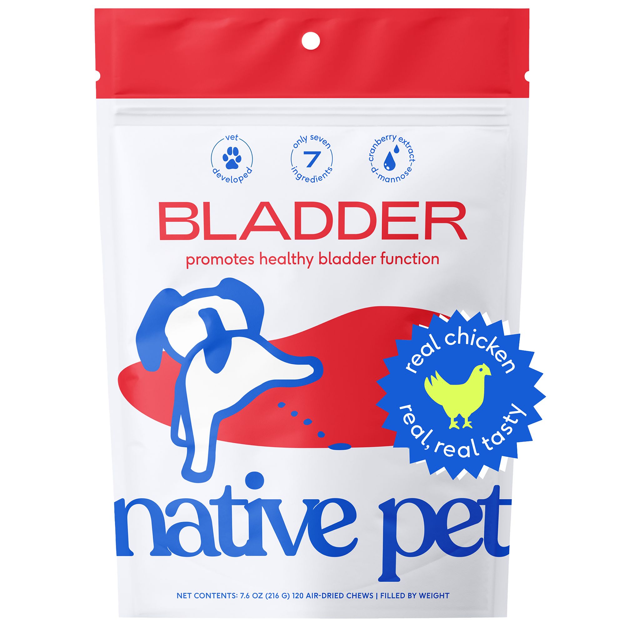 Native Pet Cranberry Bladder Chews Kidney & Urinary Supplement for Dogs