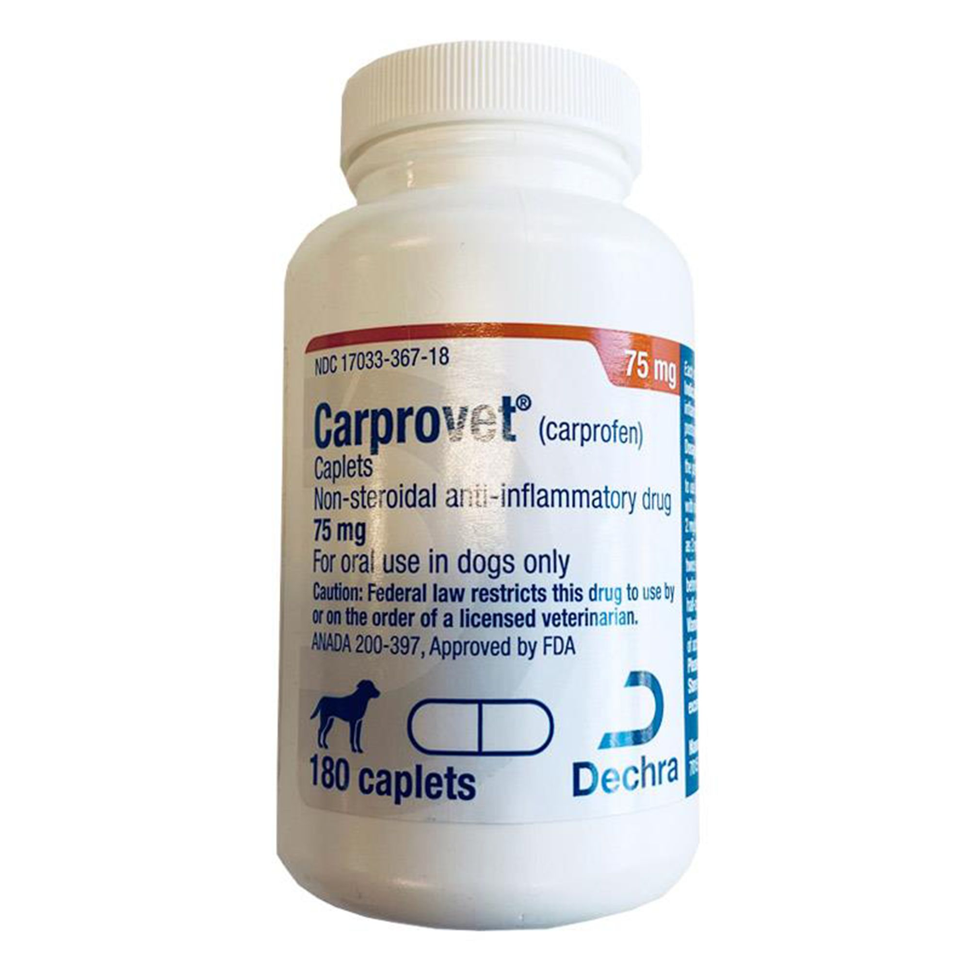 Carprovet (Carprofen) Caplets for Dogs - 75 mg