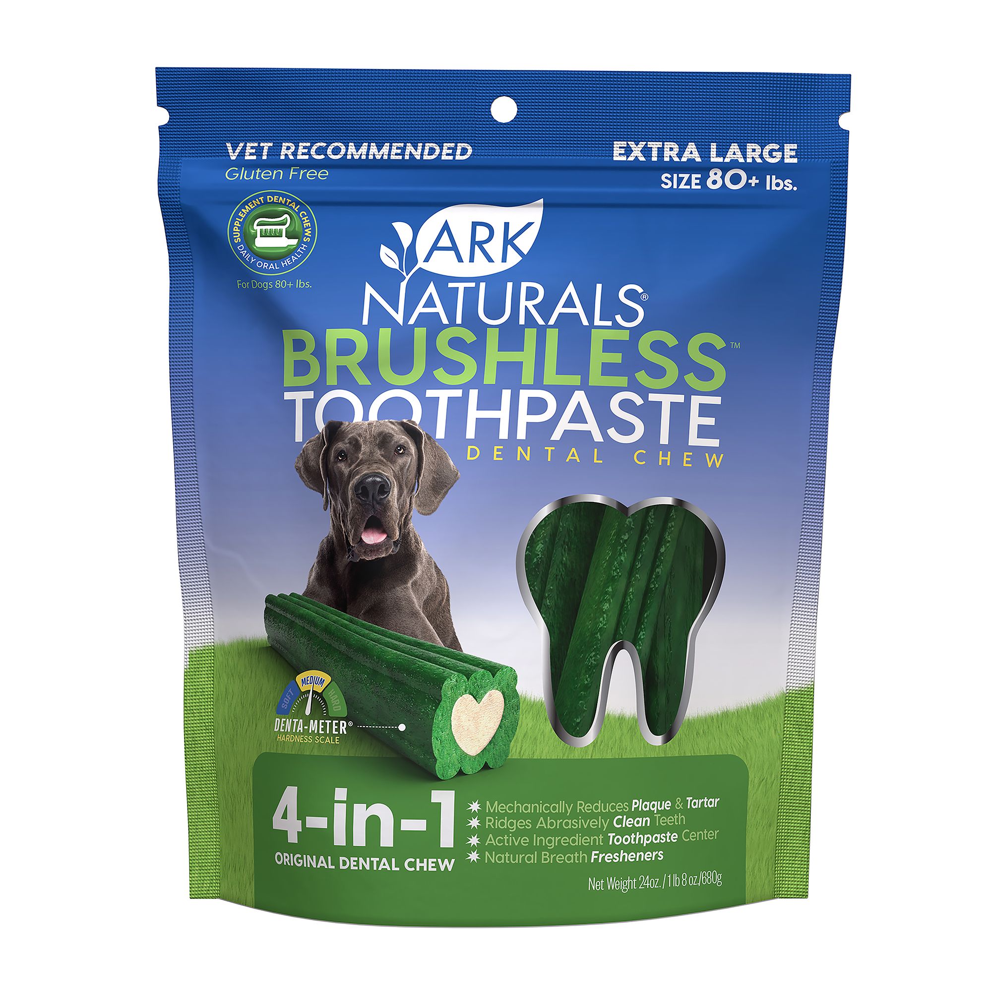 Ark Naturals Brushless Toothpaste Extra Large 4 in 1 Dog Dental Chew