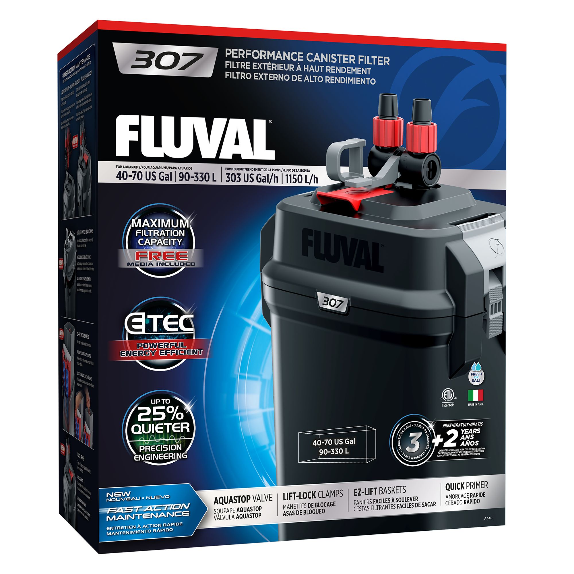 Fluval® 307 Performance Aquarium Canister Filter