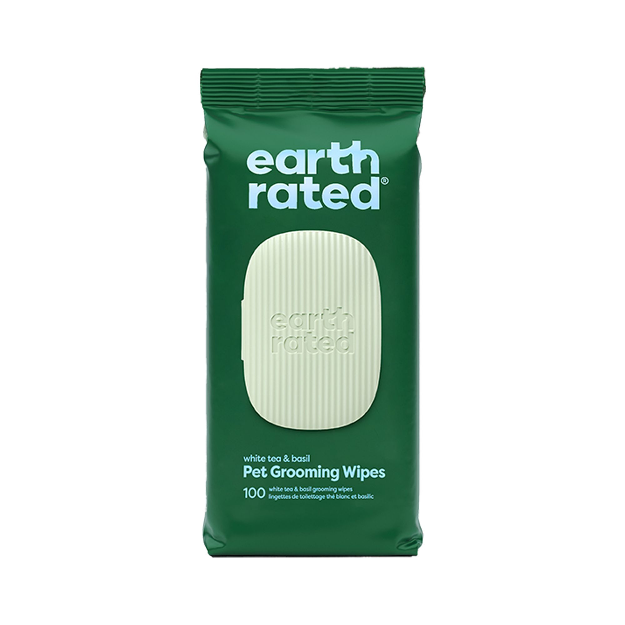 Earth Rated White Tea & Basil Wipes for Dogs and Cats, 100 Count