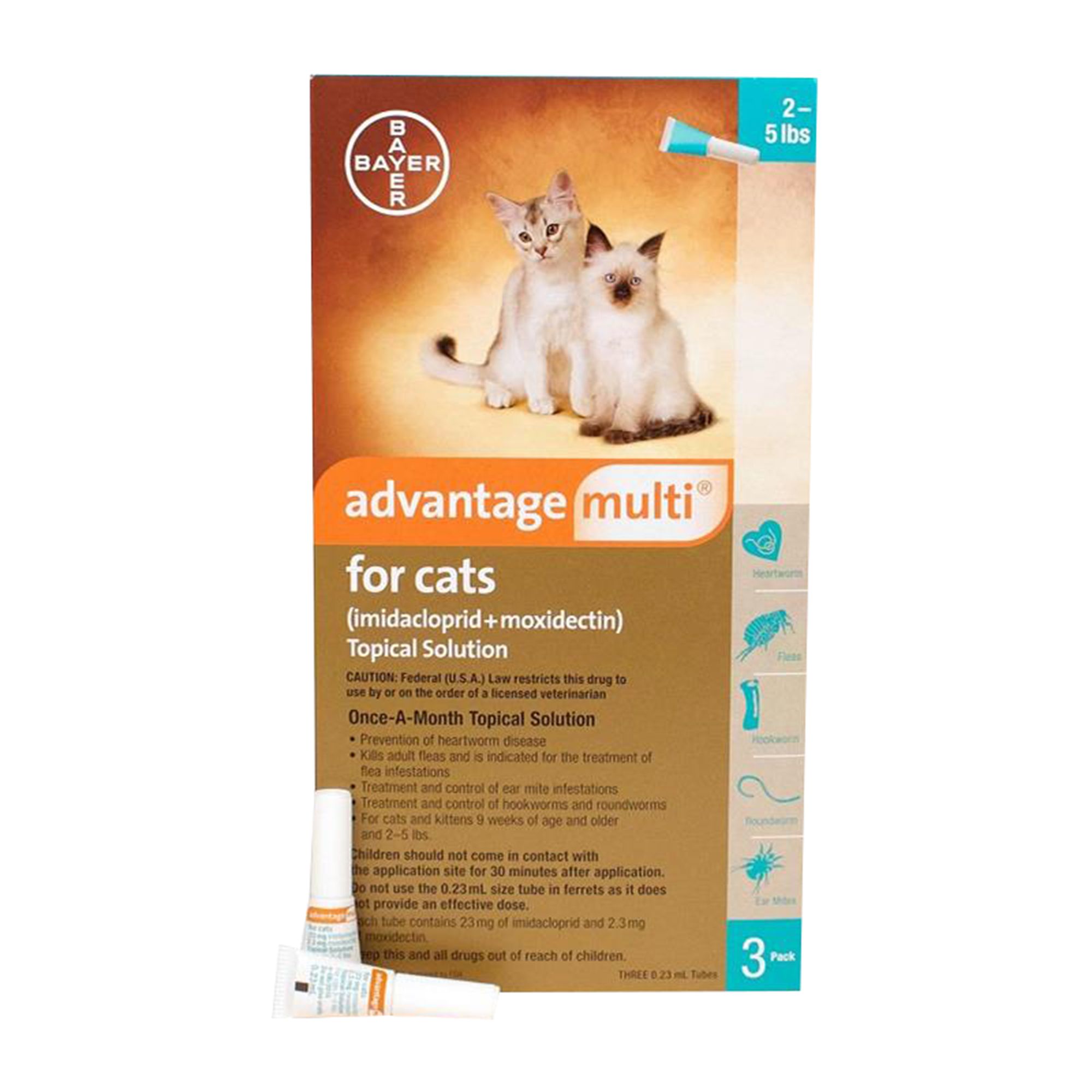 Advantage Multi for Cats 2-5 lbs, 3 Month Supply