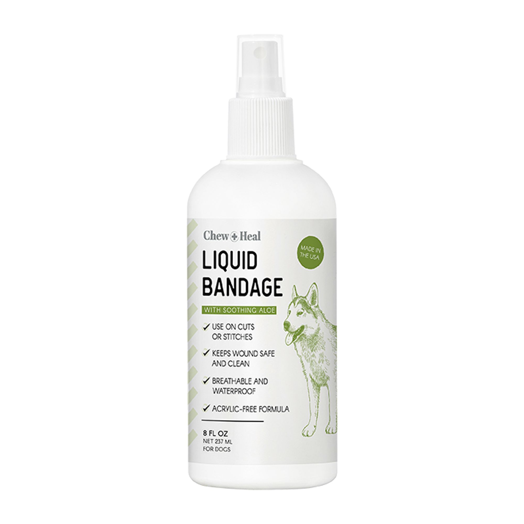 Chew + Heal Liquid Bandage First Aid Essential Spray for Dogs