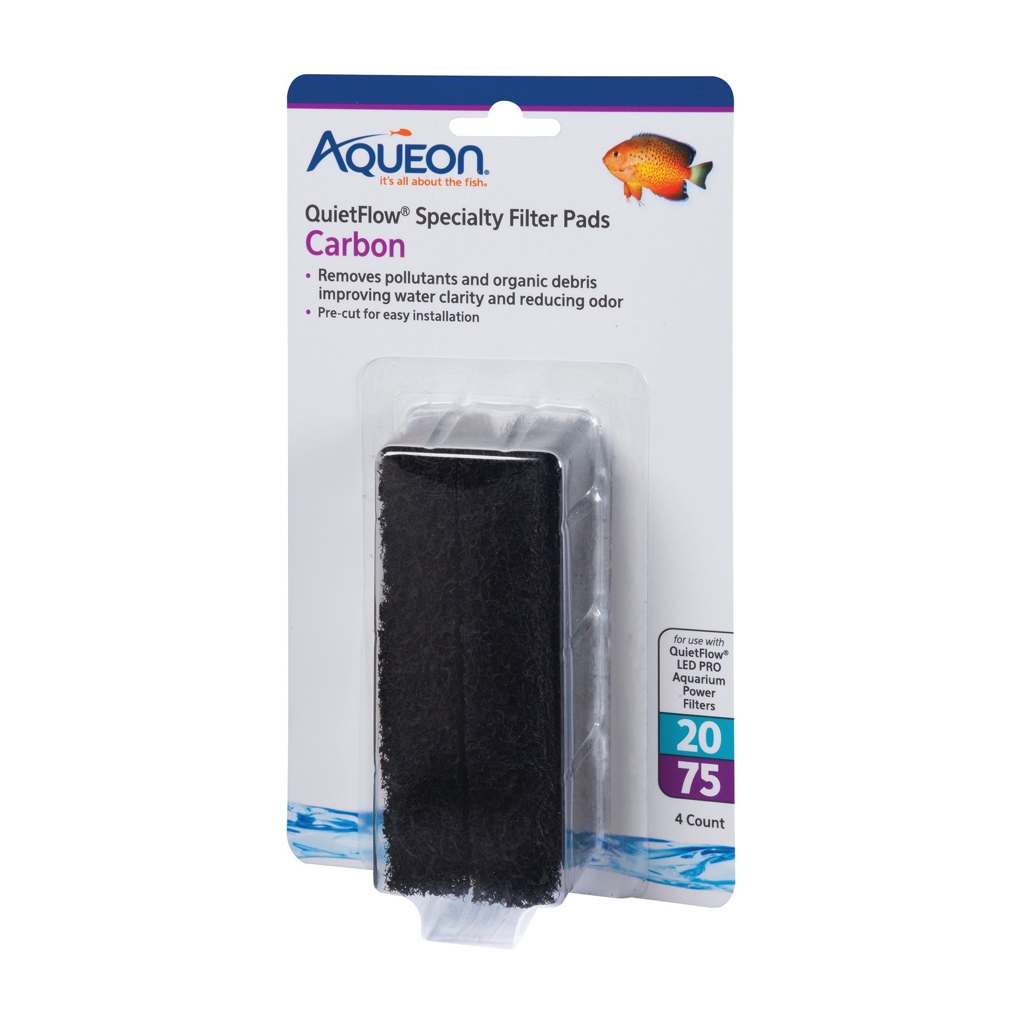 Aqueon® QuietFlow Specialty Carbon Filter Pads