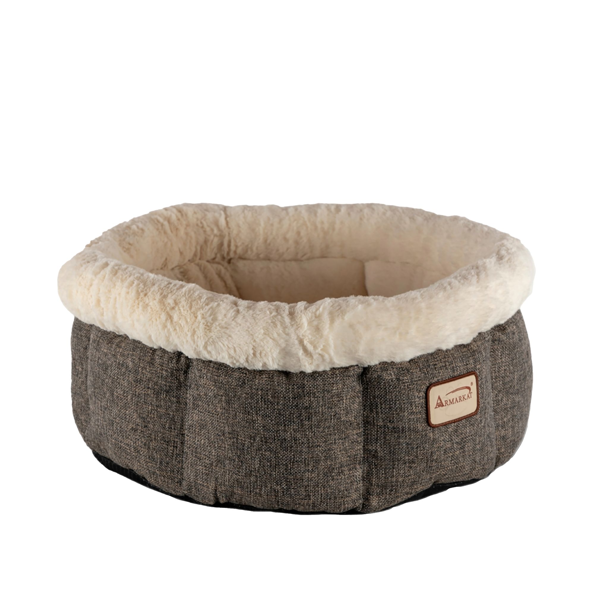 Armarkat Cozy Beige and Gray Cat Bed