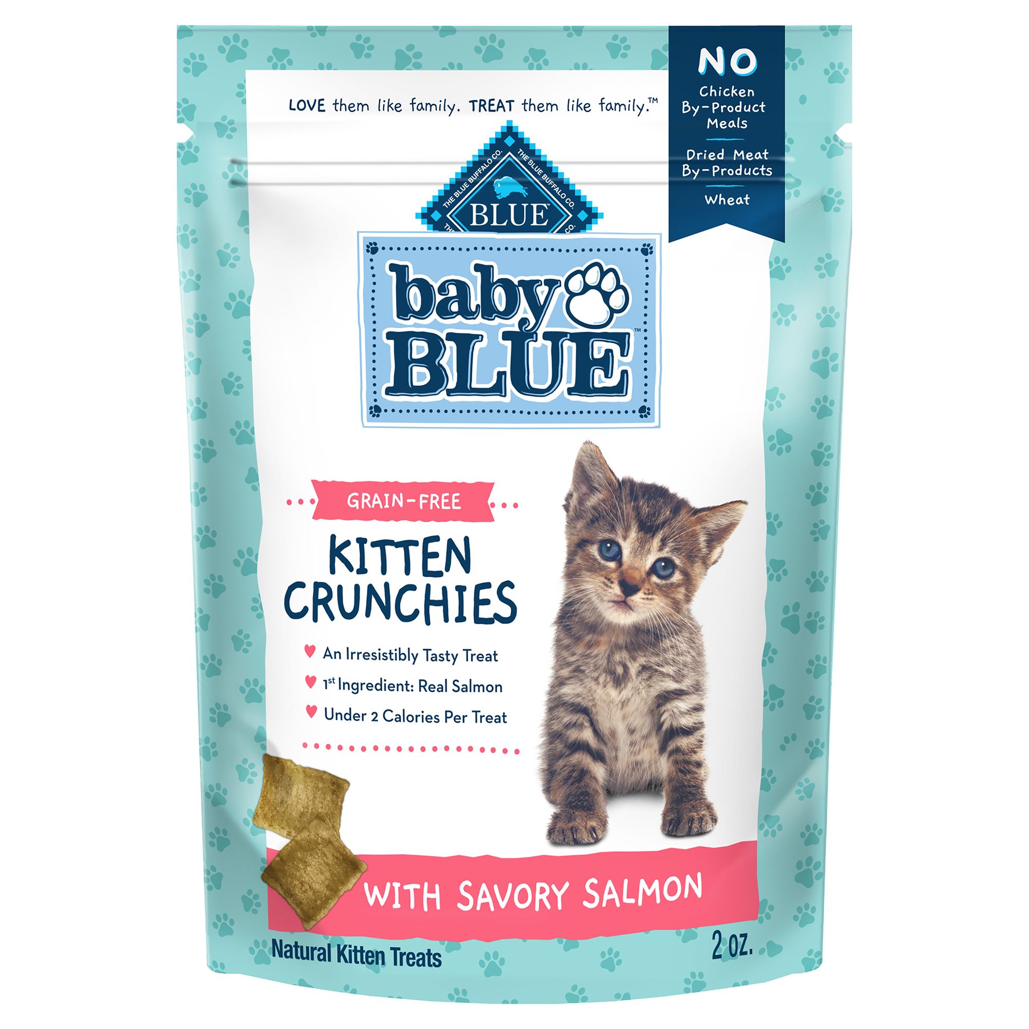 Blue Buffalo Baby BLUE Kitten Crunchies Cat Treats - Salmon