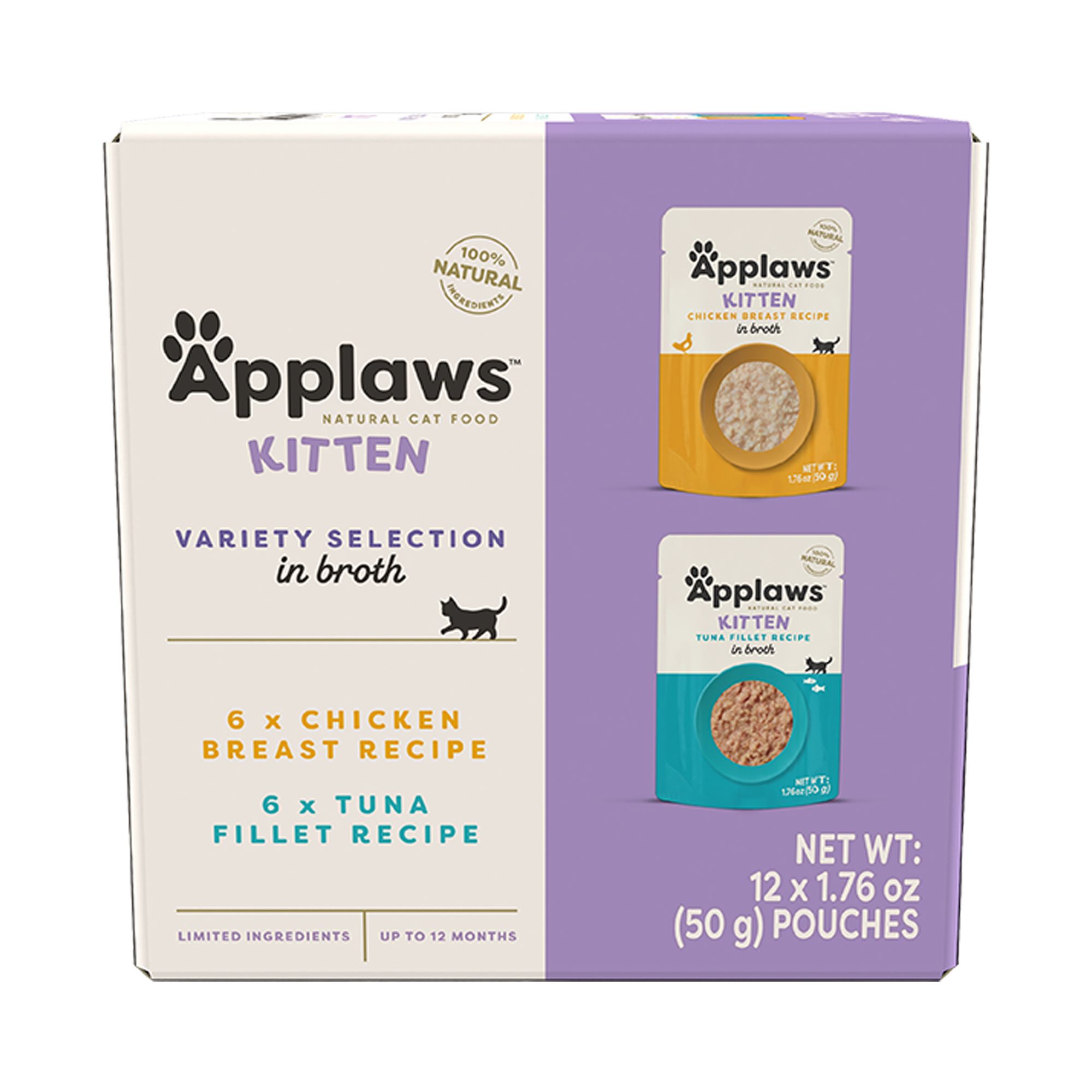 Applaws Cat - Kitten, Broth, Variety Pack, 12 CT, 21.12 OZ