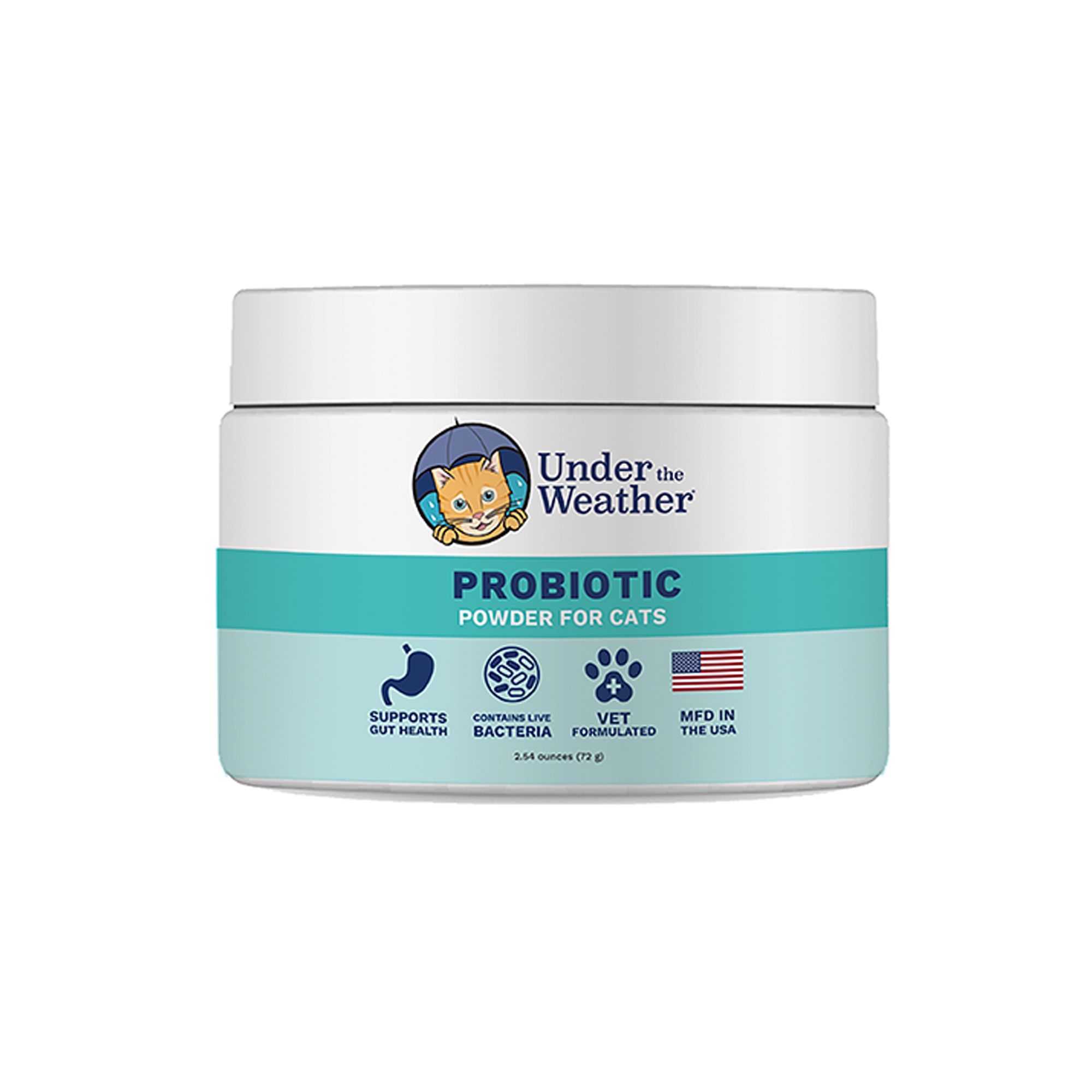 Under The Weather Cat Probiotic Powder - 2.54 Oz