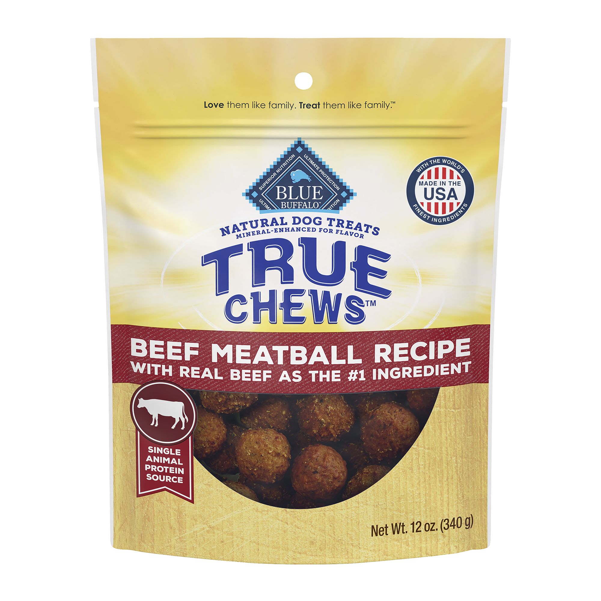 Blue Buffalo® True Chews Beef Meatballs Dog Treats 12 OZ
