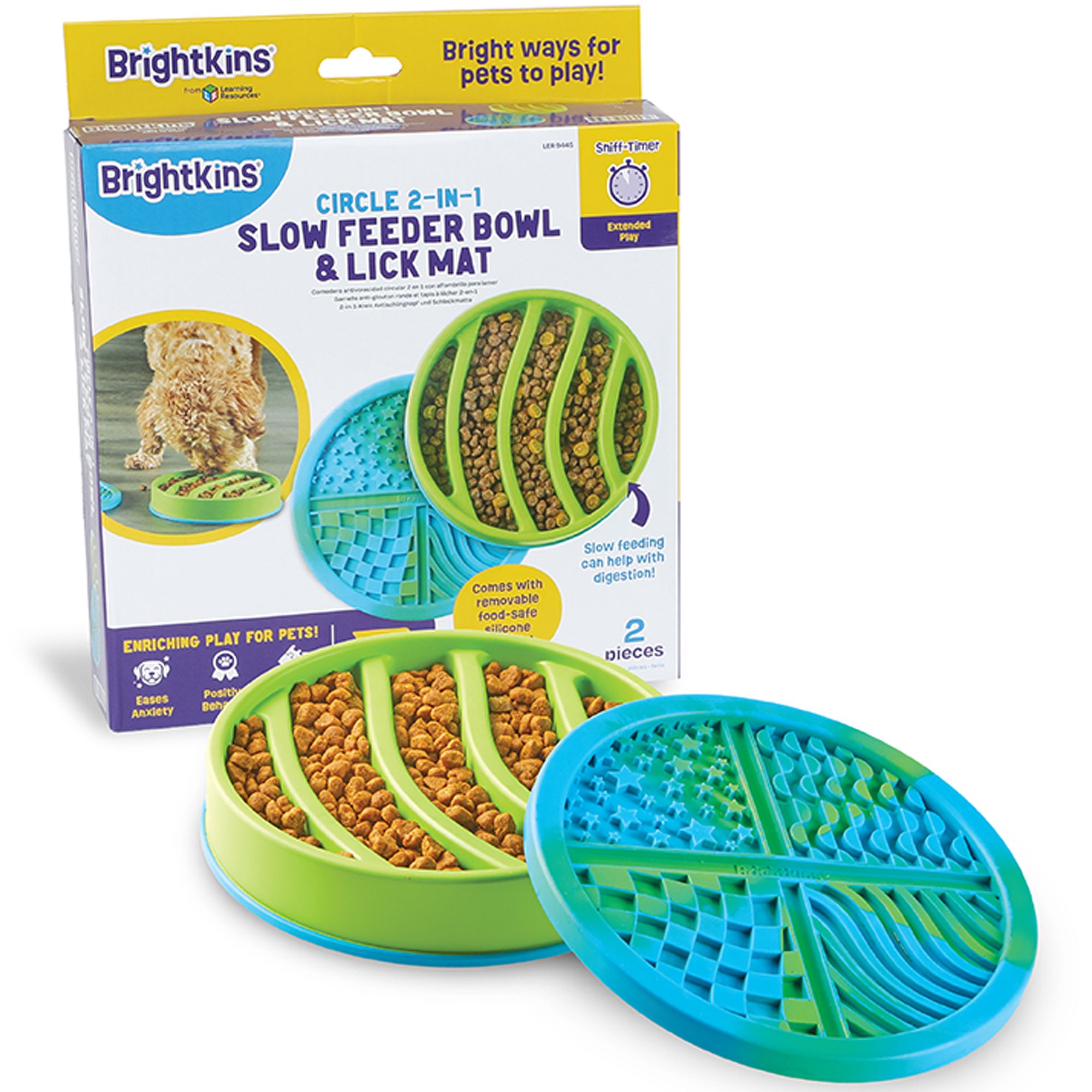 Brightkins Circle Slow Feeder Lick Mat