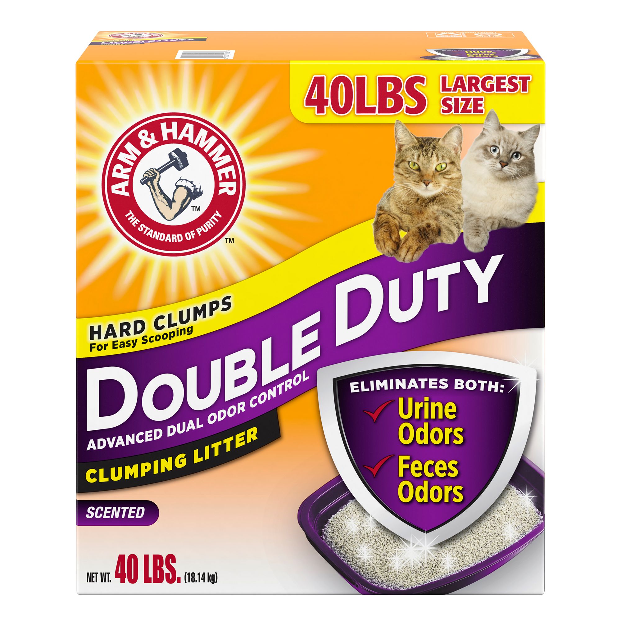 Arm & Hammer™ Double Duty Clumping Clay Cat Litter - Scented, Low Dust, Low Tracking
