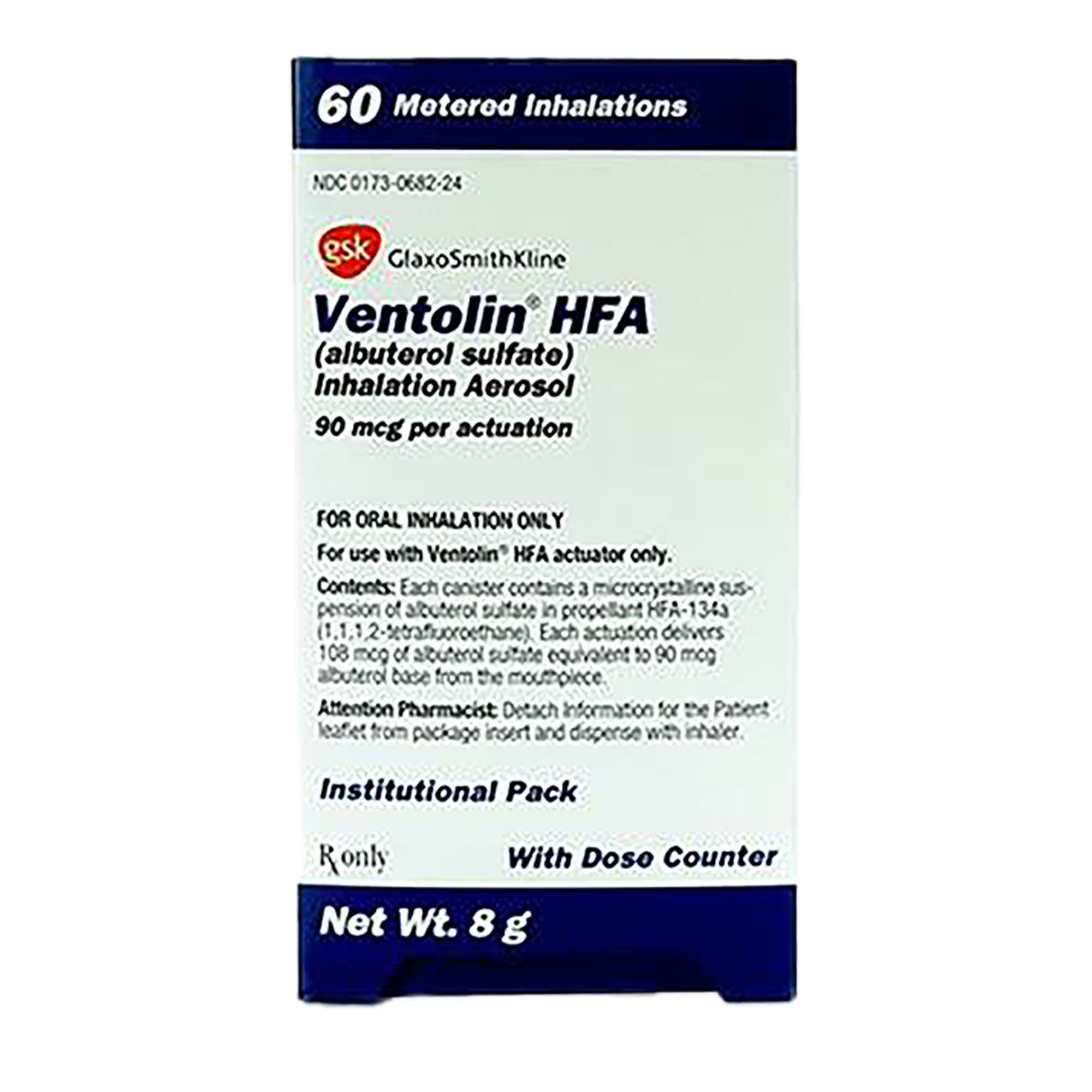 Ventolin HFA Inhalation Aerosol - 90 mcg, 8 gm
