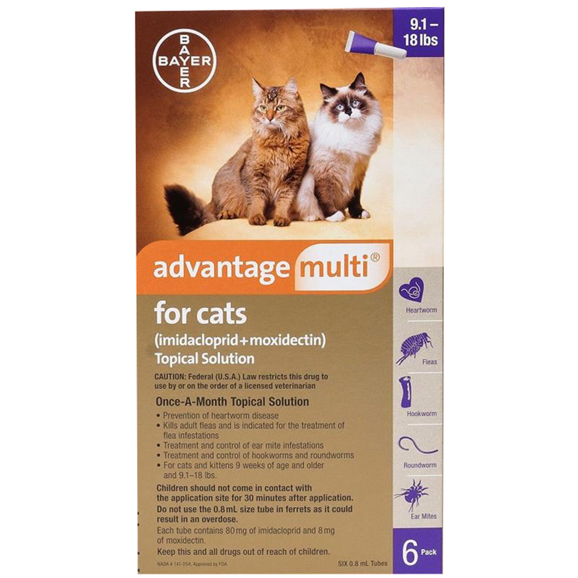 Advantage Multi for Cats 9.1-18 lbs