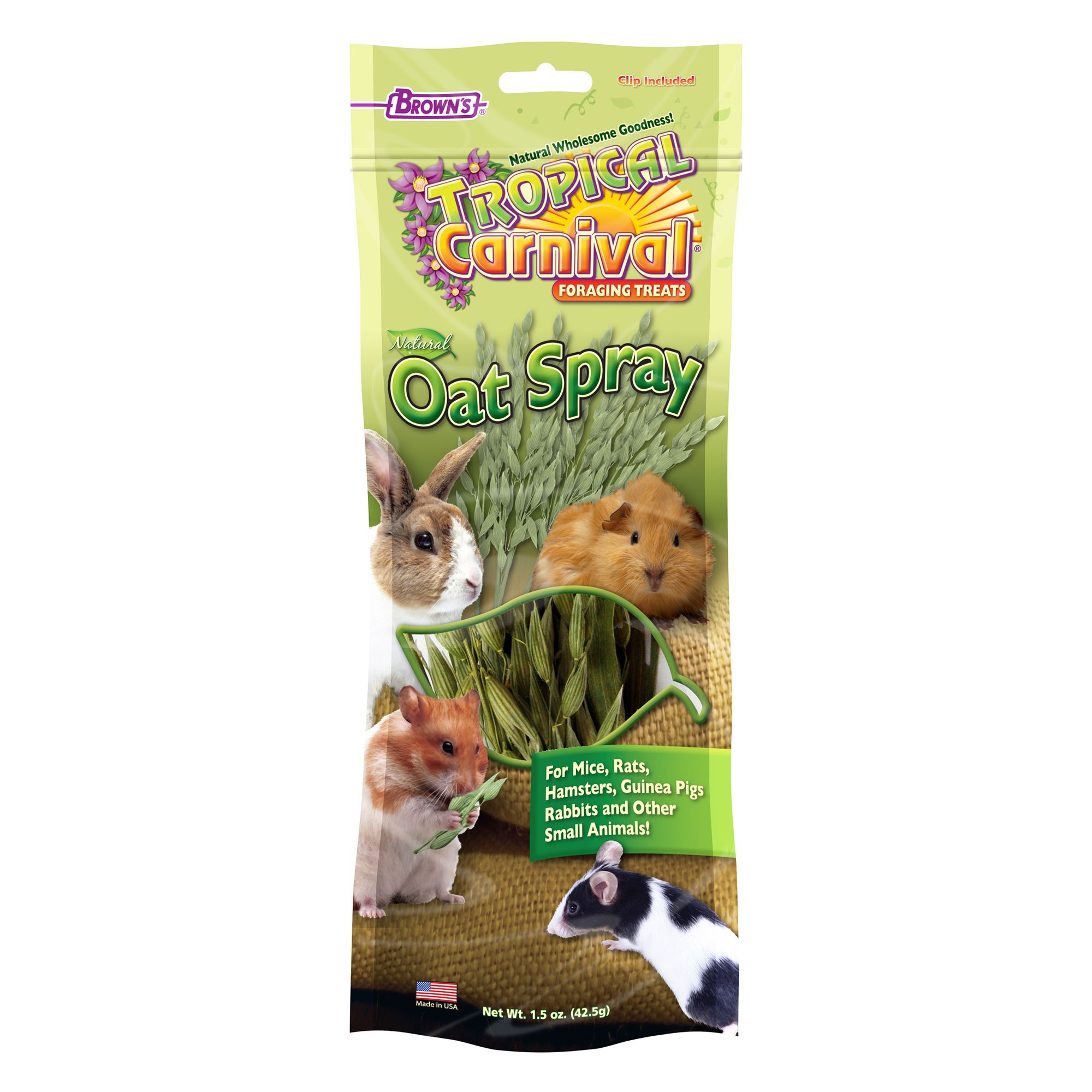 Brown's® Tropical Carnival® Natural Oat Spray Foraging Small Pet Treats