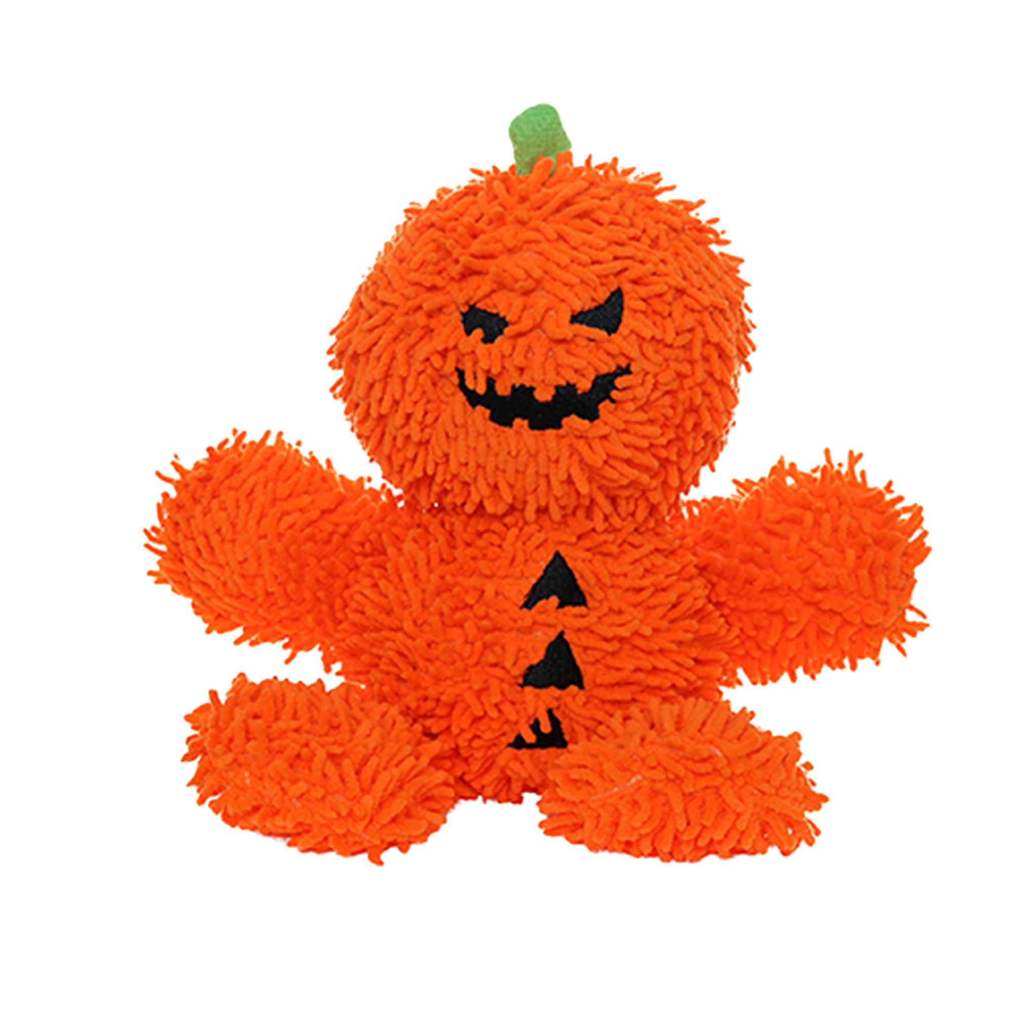 MIGHTY Microfiber Ball Med Pumpkin Man Dog Toy