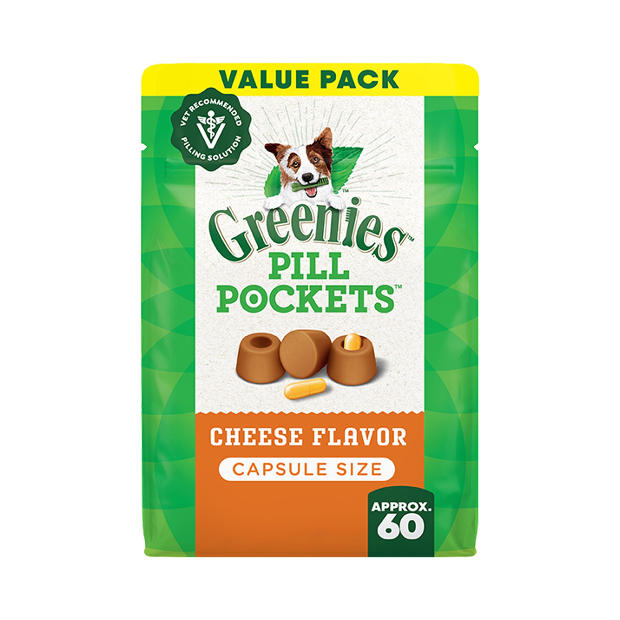 Greenies Pill Pockets Dog Treats for Capsules - Cheese