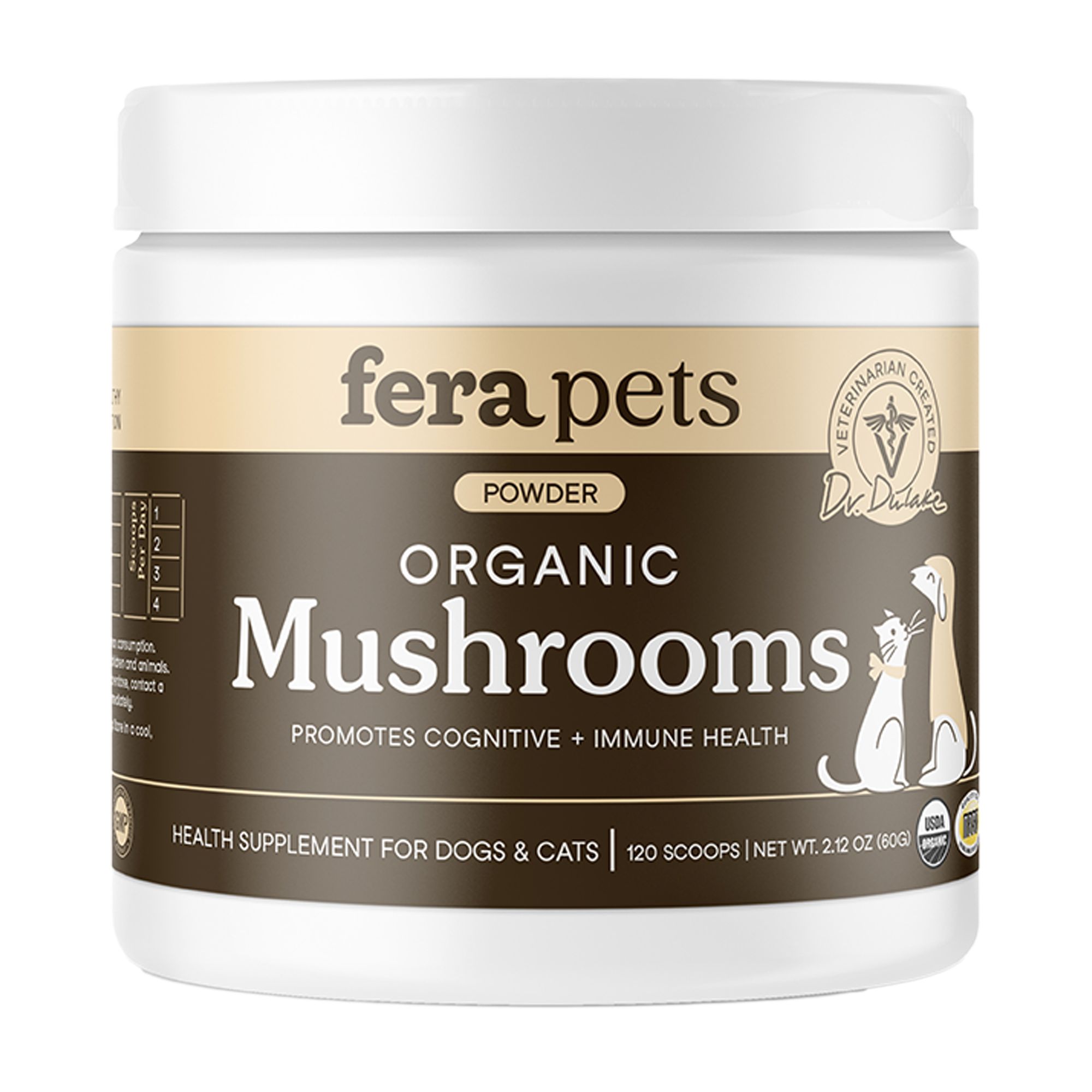 Fera Pets Immune Support Mushroom Blend for Dogs and Cats