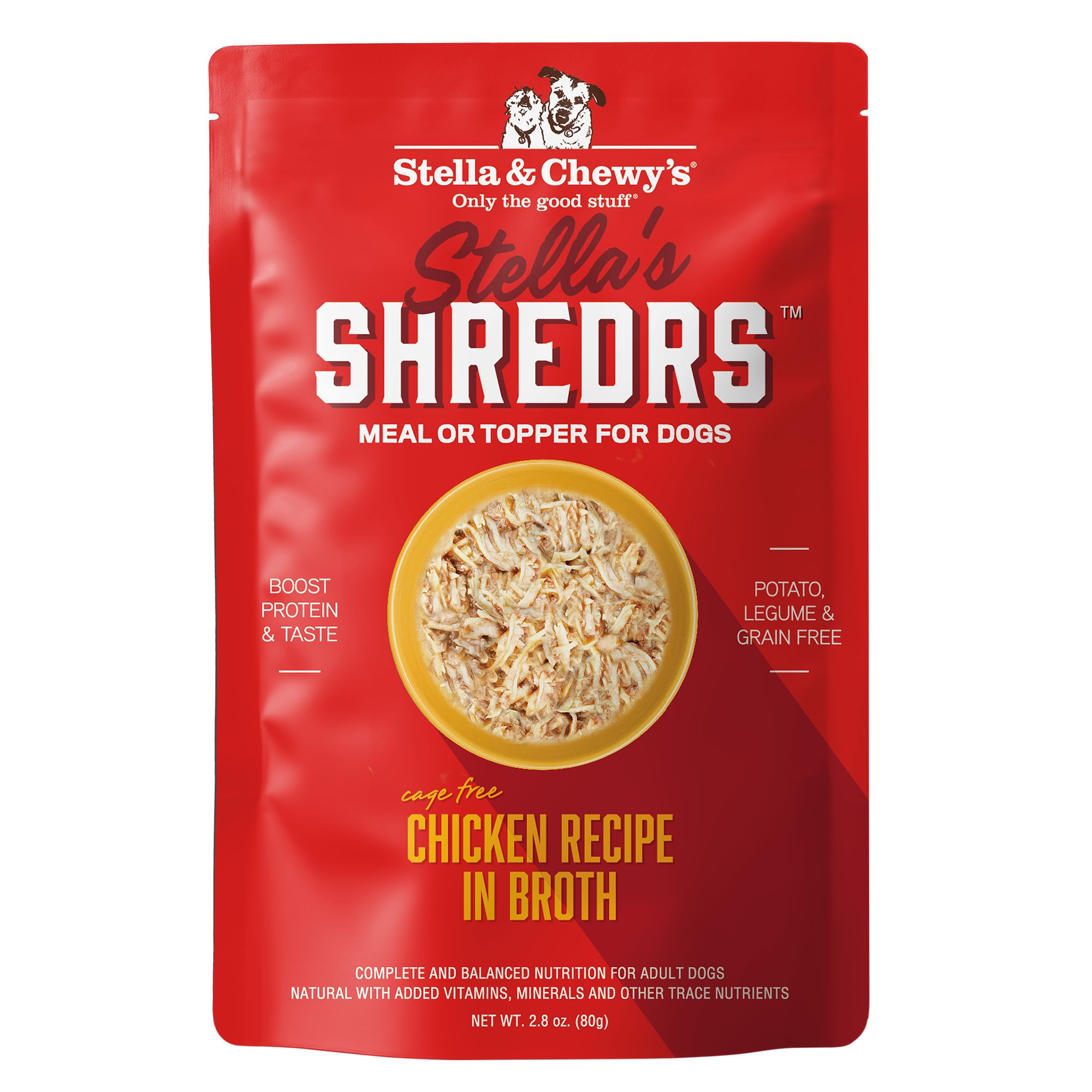 Stella & Chewy's Stella's Shredrs Adult Dog Wet Food or Topper - Chicken