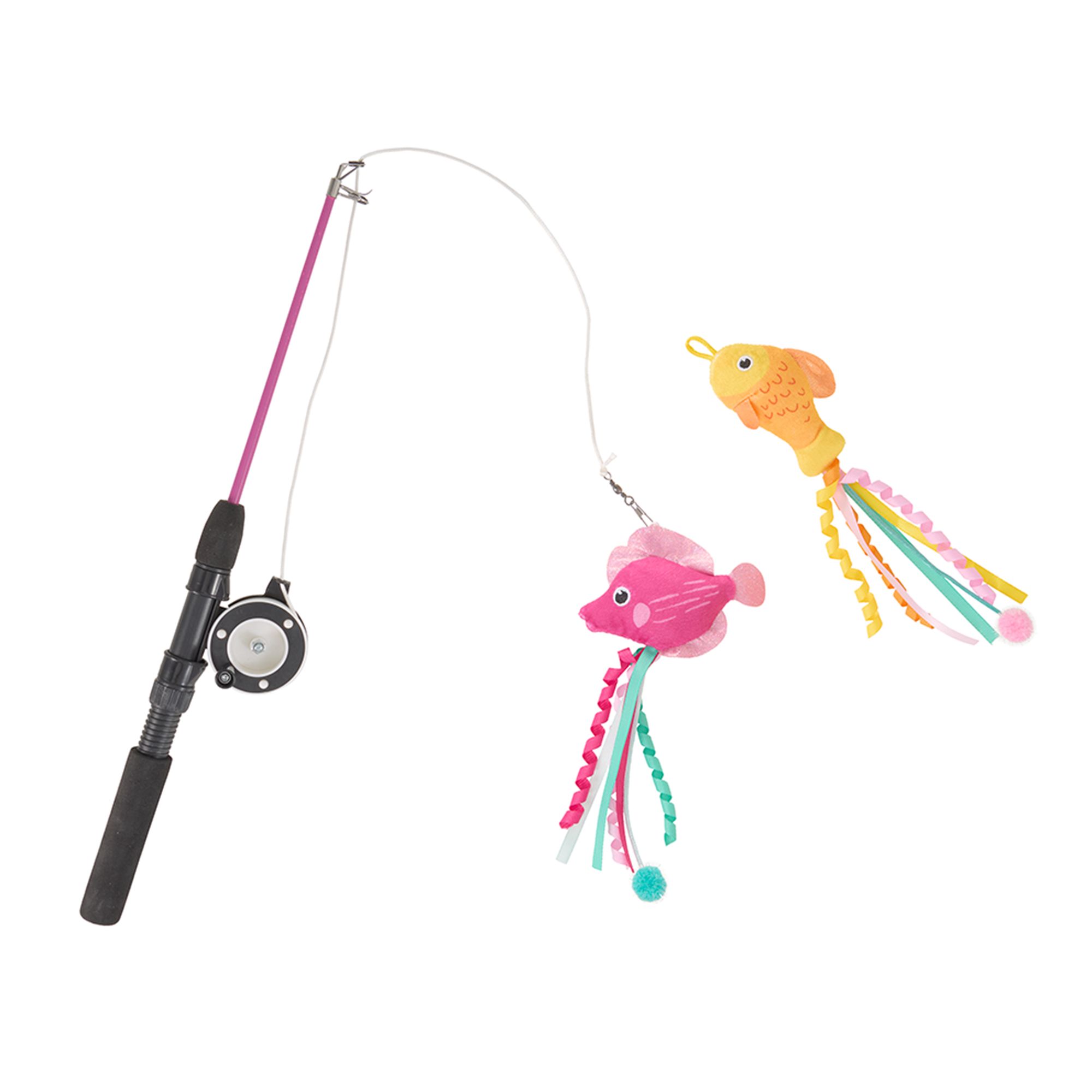 Whisker City® Fishing Pole Teaser Cat Toy