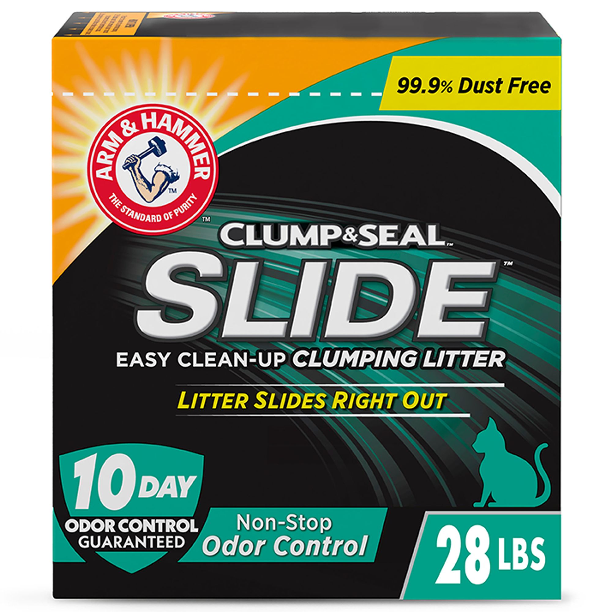 Arm & Hammer™ Clump & Seal Slide Clumping Clay Cat Litter - Low Dust
