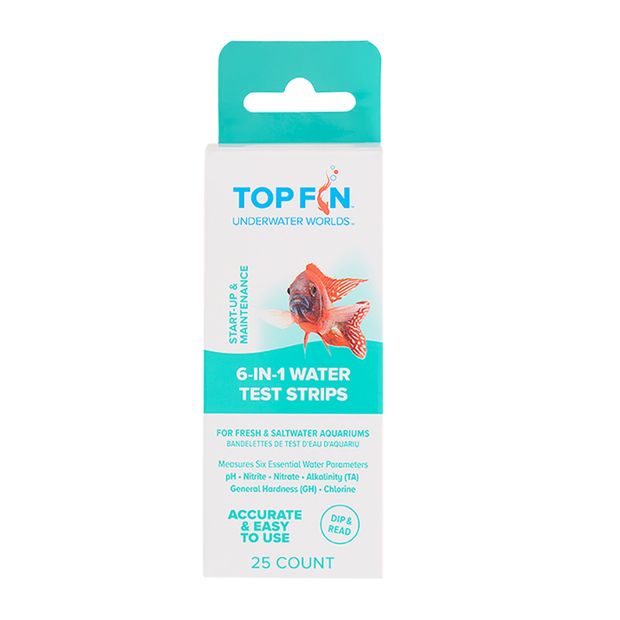 Top Fin® 6-in-1 Water Test Strips 25 Count