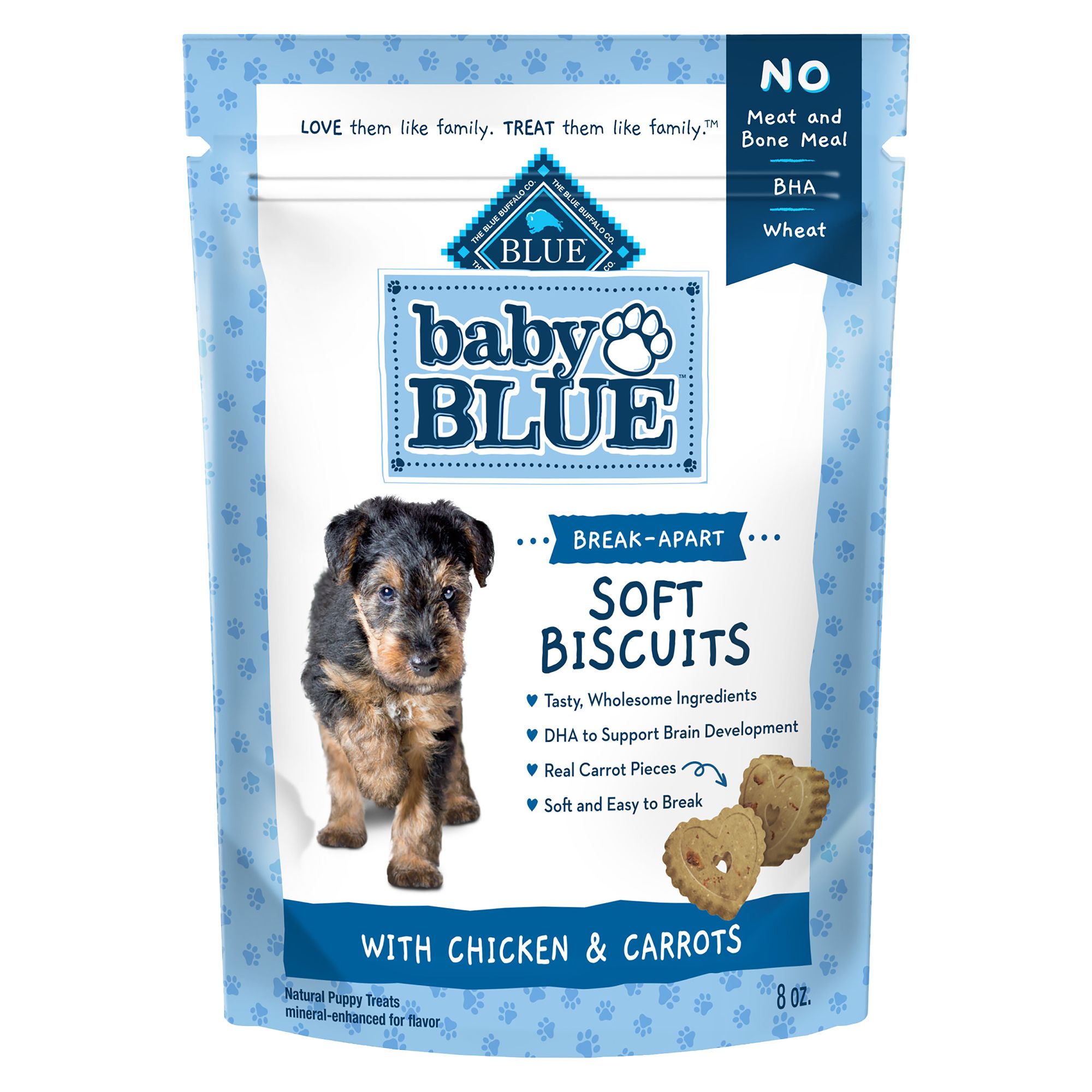 Blue Buffalo® Baby BLUE™ Soft Biscuits Puppy Treats - Chicken & Carrots