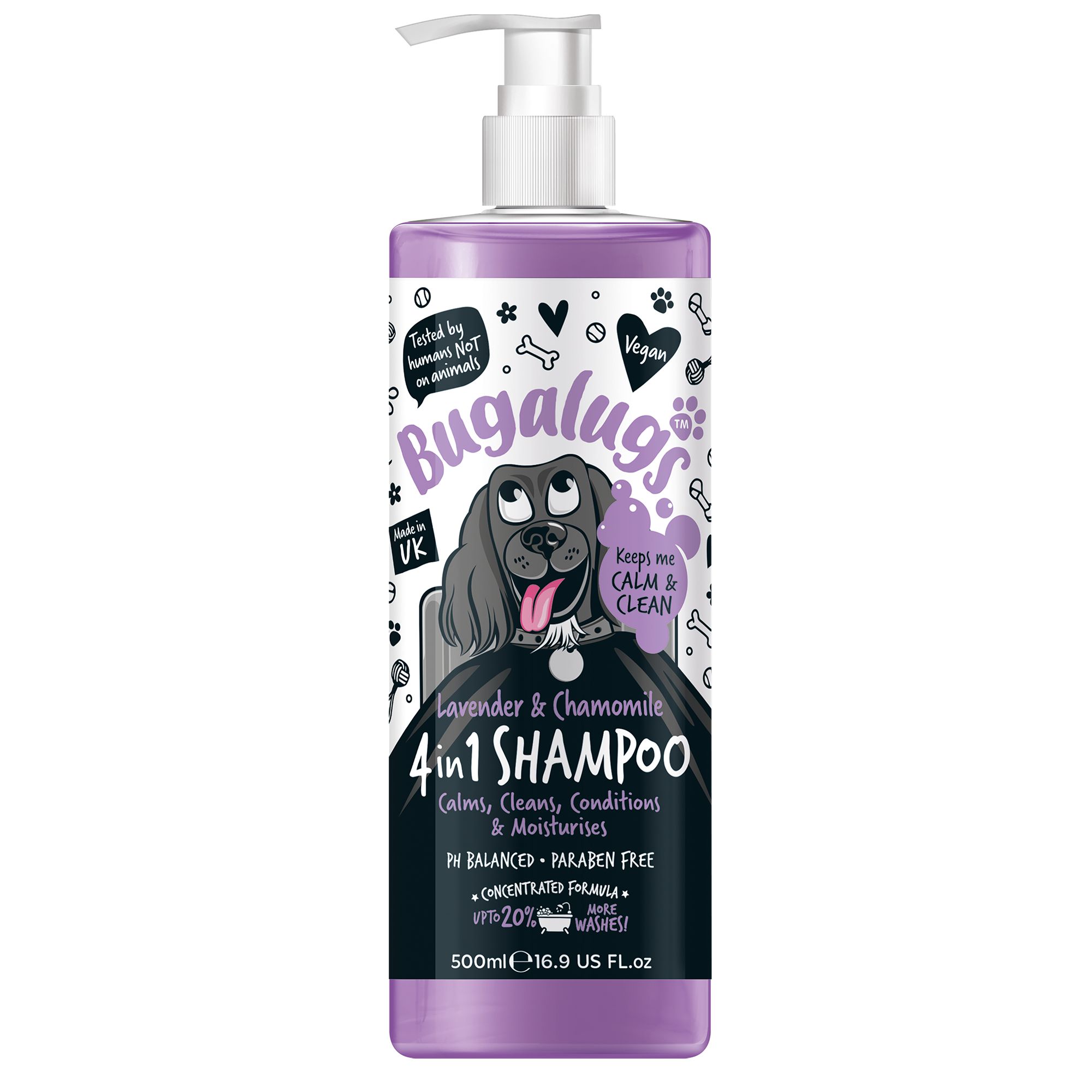 Bugalugs Lavender and Chamomile Dog Shampoo, 16.9 fl oz