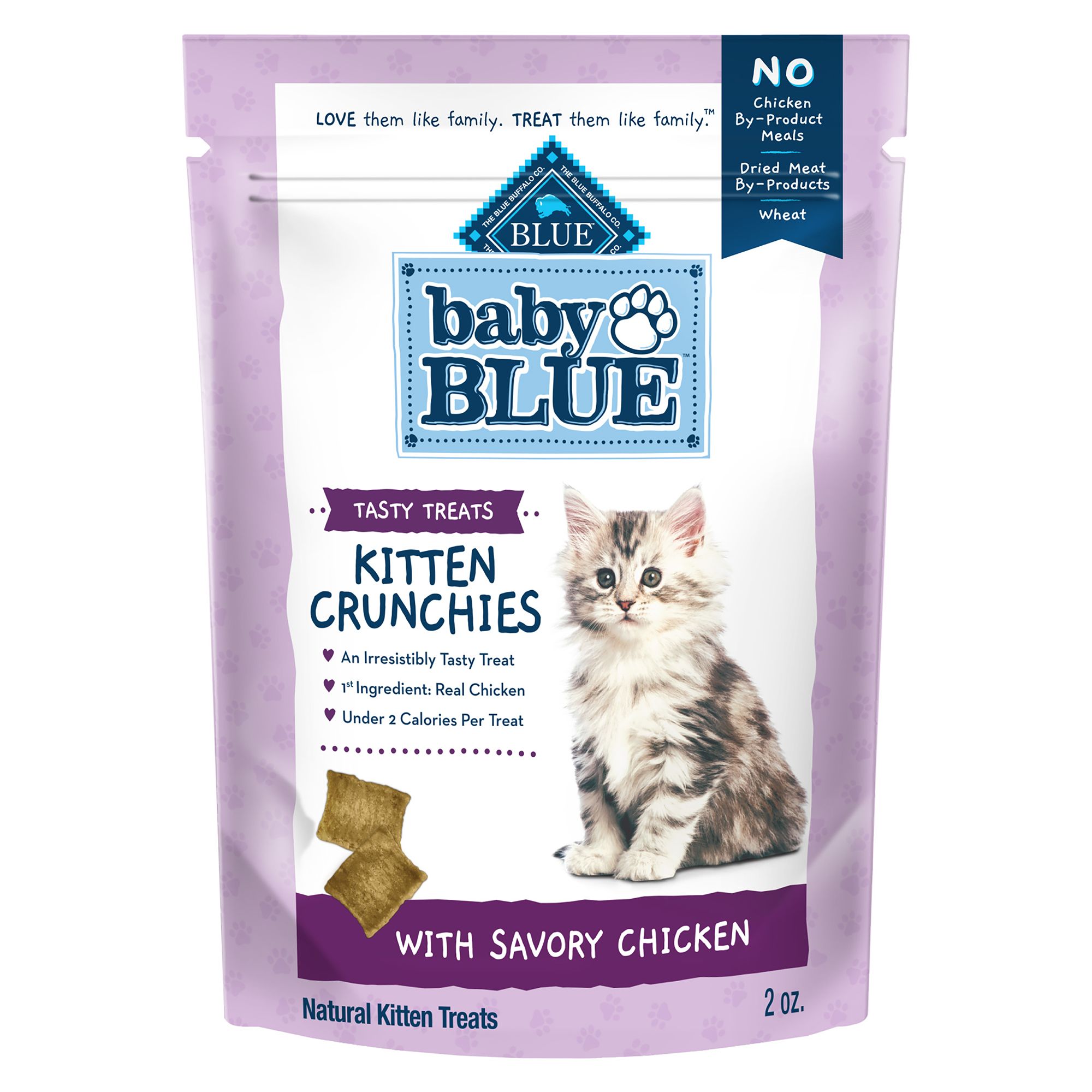 Blue Buffalo Baby BLUE Kitten Crunchies Cat Treats - Chicken