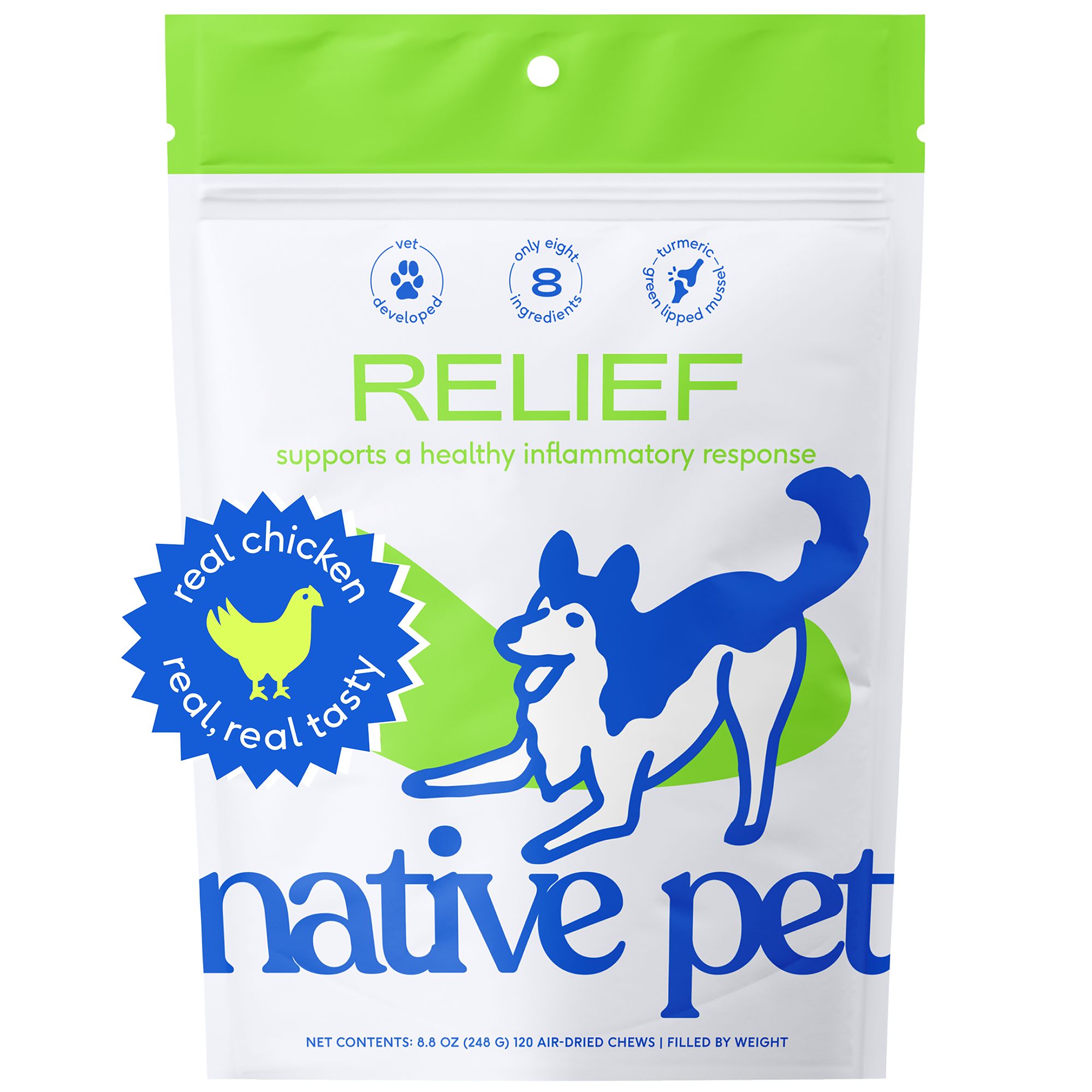 Native Pet Relief Chicken Soft Chew To Support Joint Tenderness Dog Supplement