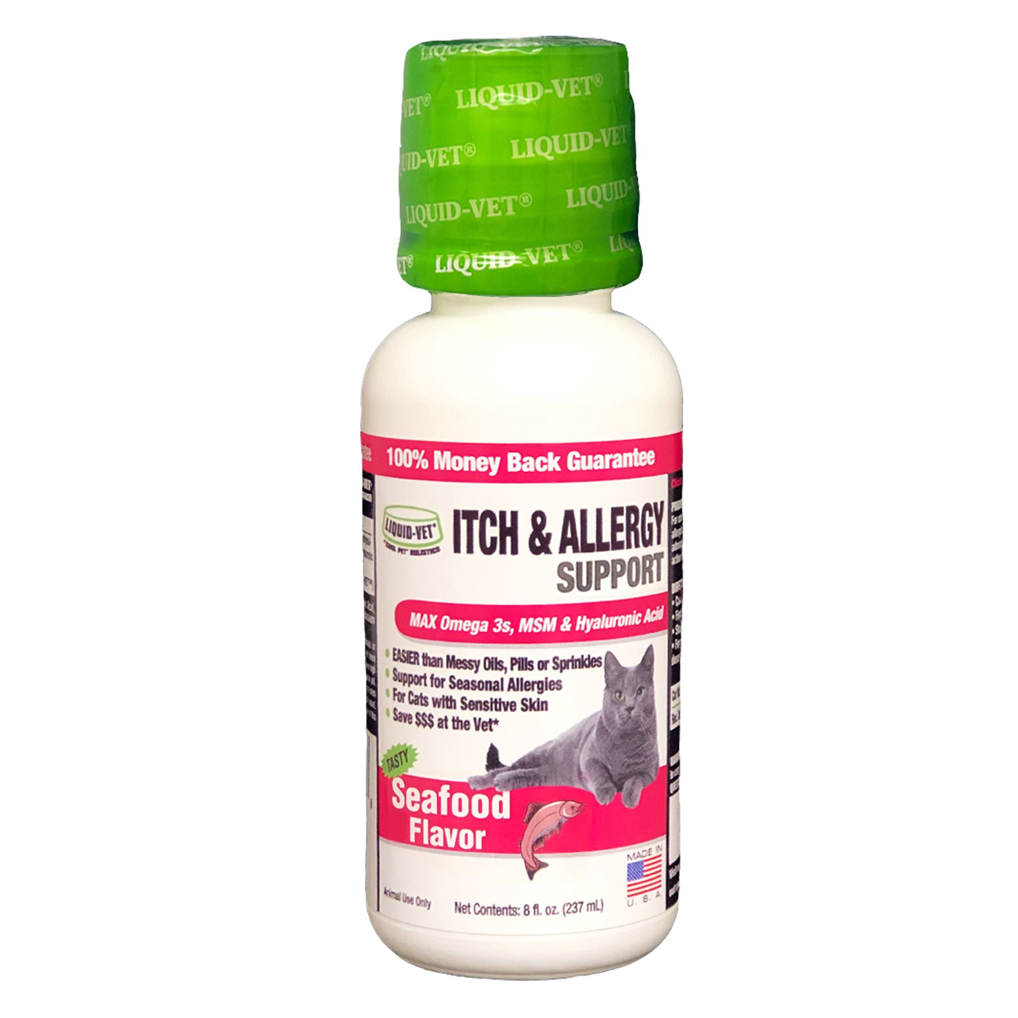 Liquid-Vet® Itch & Allergy Support Cat Formula - Seafood