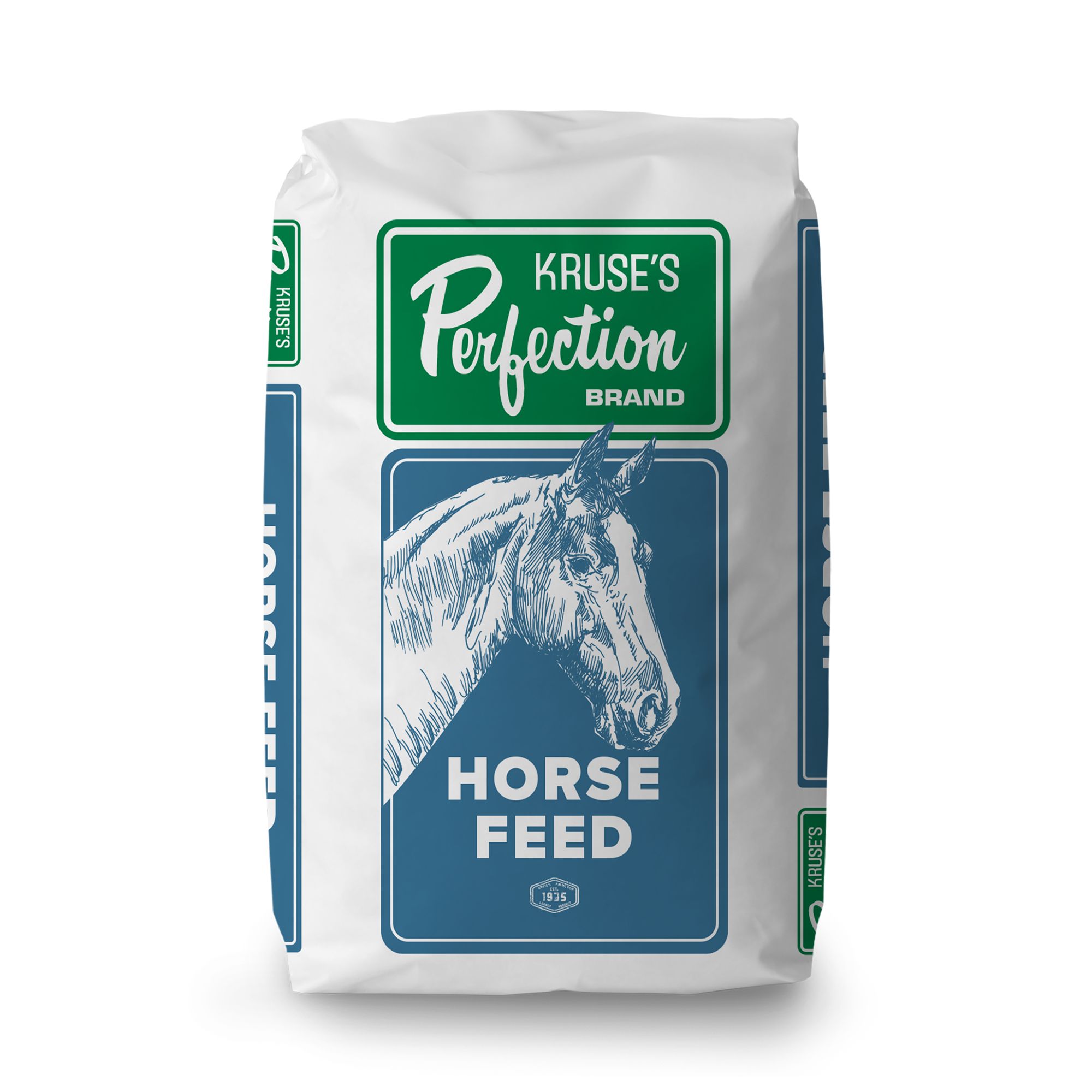 Kruse's Perfection Brand Perfectly Senior Summer Horse Feed, 50lb