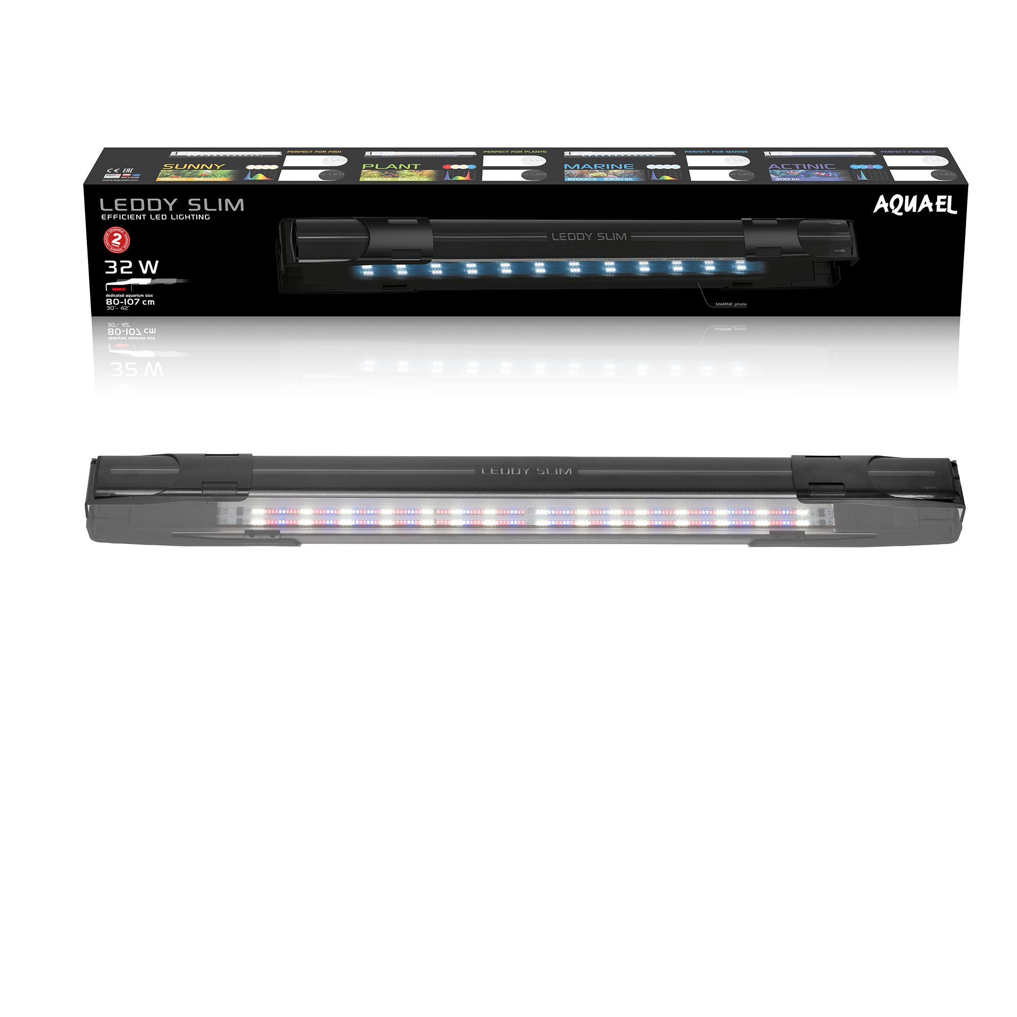 Leddy Slim Plant Lamp 32W - 30-40"