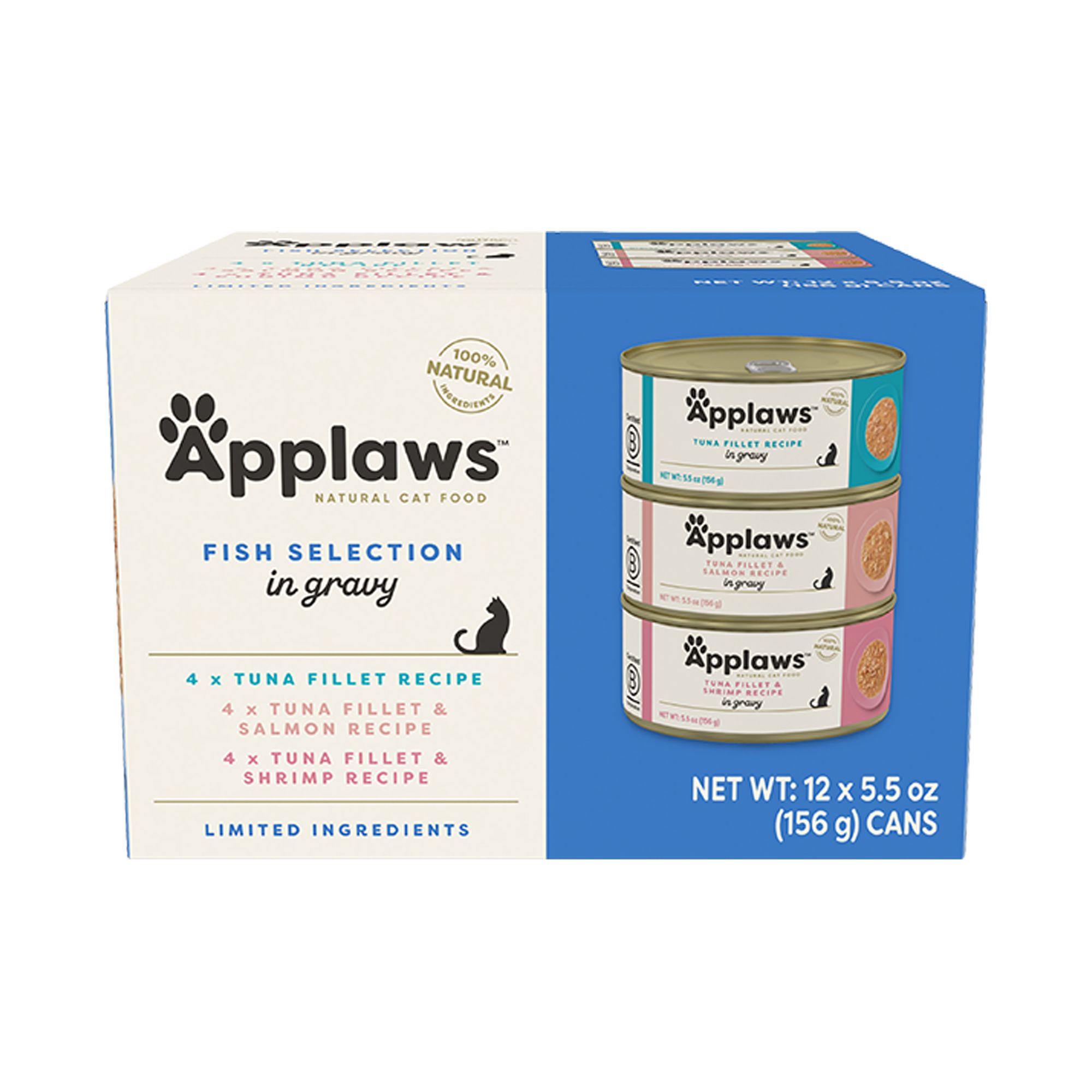 Applaws Cat - Gravy, Fish, Variety Pack, 12 CT, 66 OZ