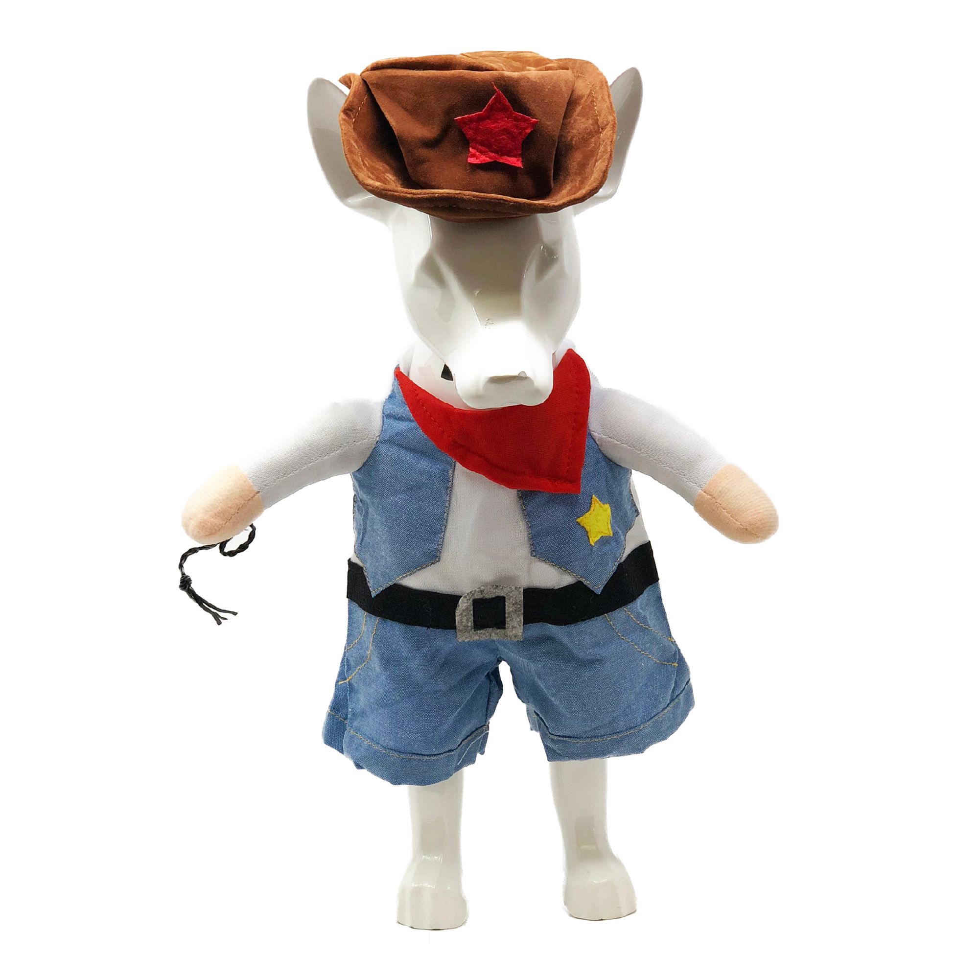 Pet Life Halloween Rodeo Bones Cowboy Dog & Cat Costume