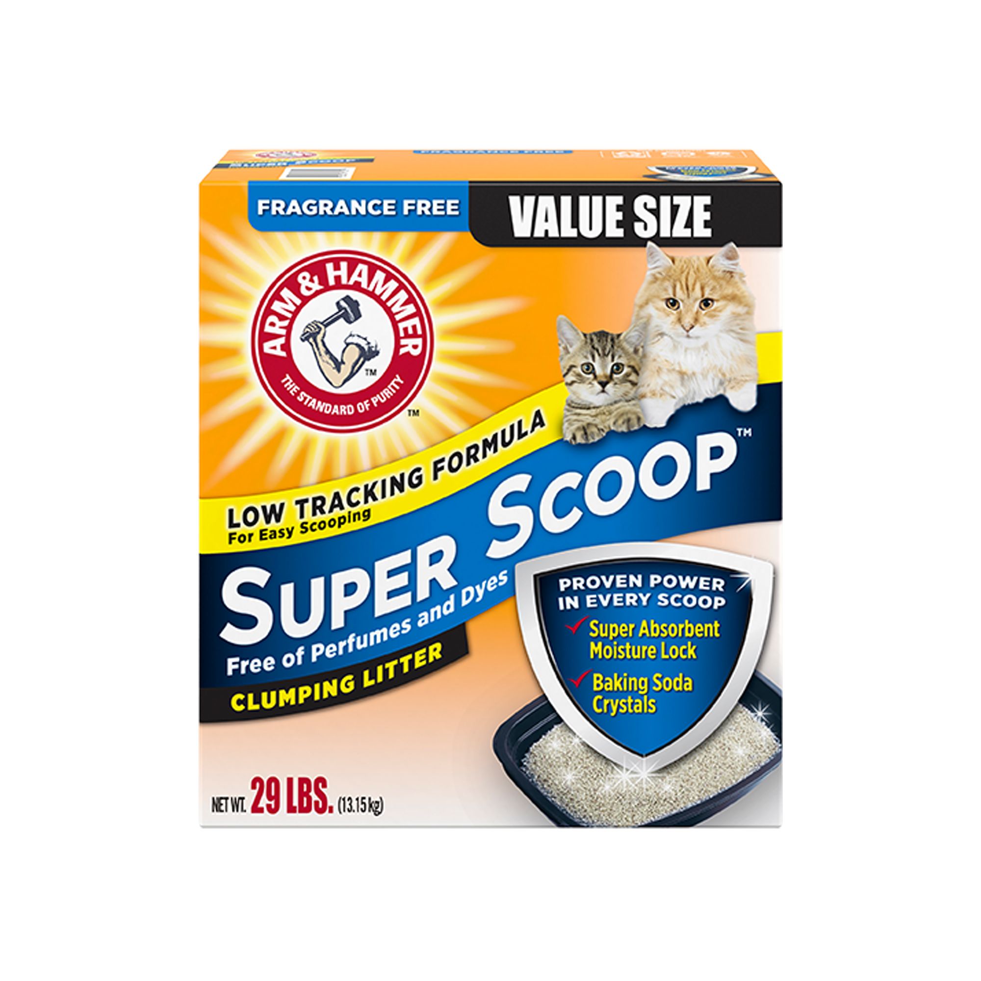 Arm & Hammer™ Super Scoop Clumping Clay Cat Litter - Unscented, Low Tracking