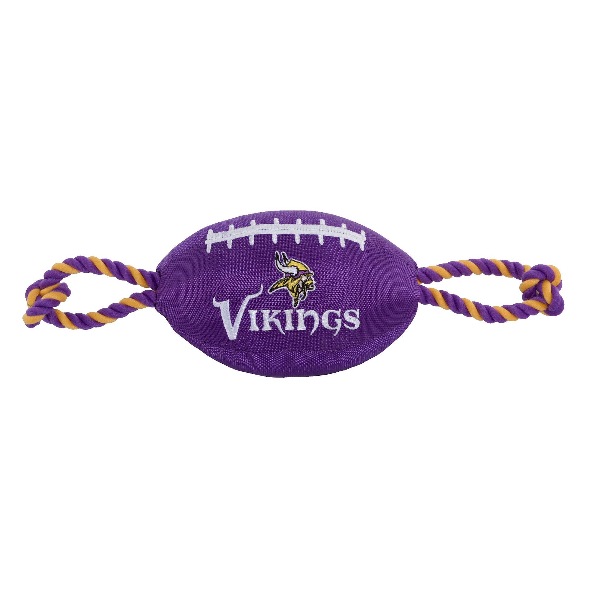 Pets First Minnesota Vikings Football Rope Dog Toy