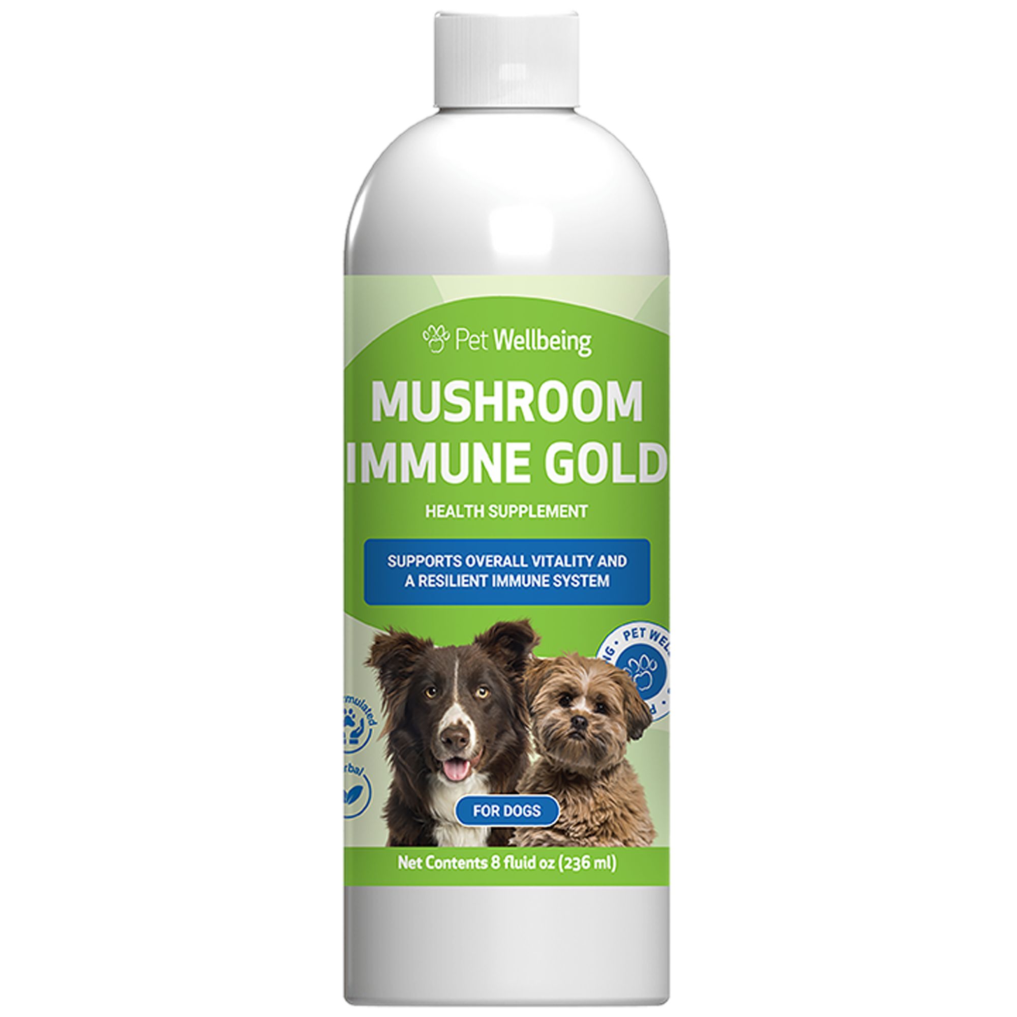 Pet Wellbeing Mushroom Immune GOLD Liquid Immune Dog & Cat Supplement