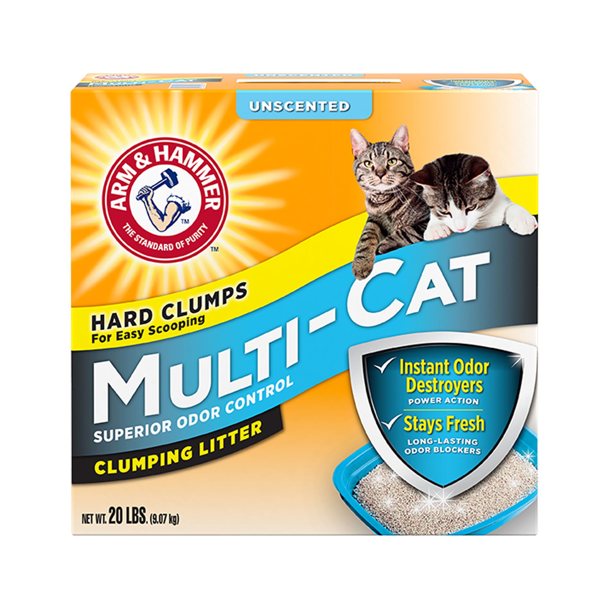 Arm & Hammer™ Clumping Multi-Cat Clay Cat Litter - Unscented