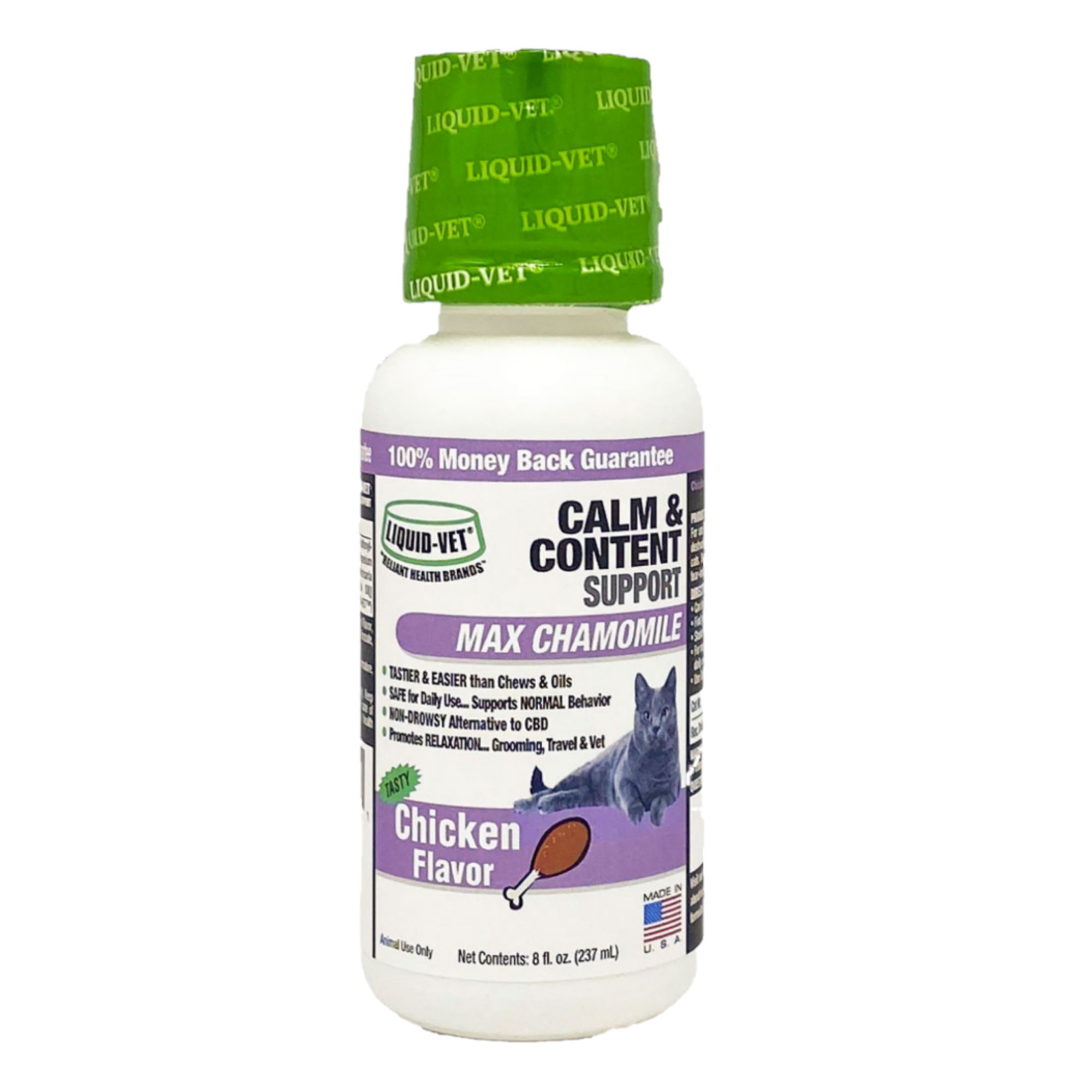 Liquid-Vet® Feline Calm & Content Cat Formula - Chicken