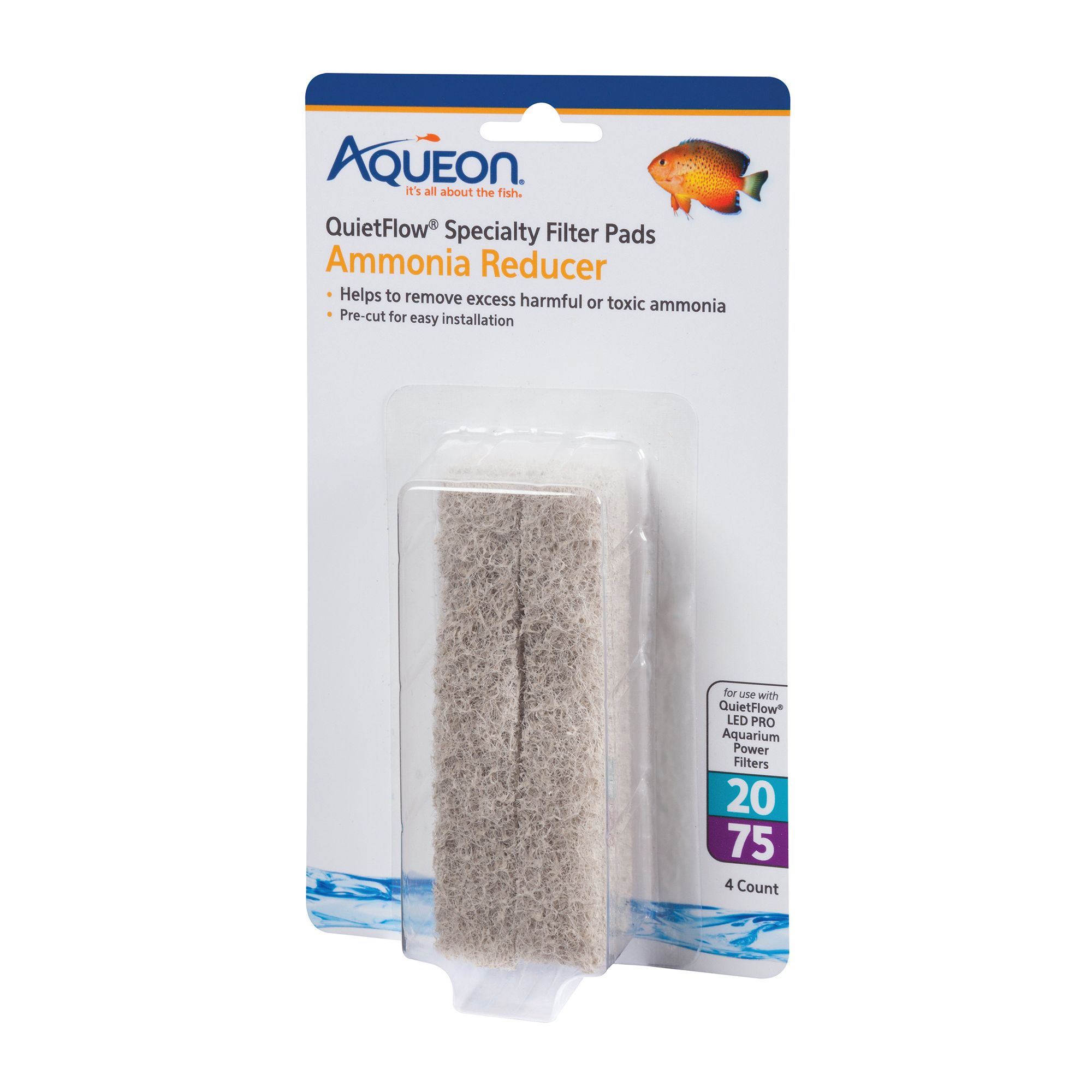 Aqueon® QuietFlow Specialty Ammonia Reducer Filter Pads