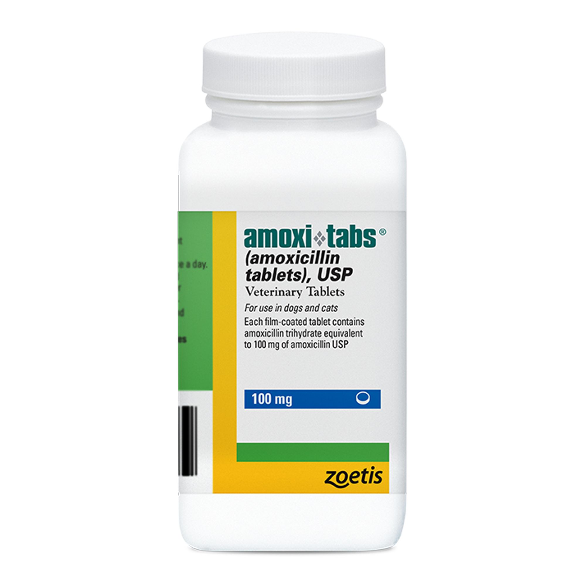 Amoxi-Tabs (amoxicillin tablets) for Dogs & Cats, 50 mg, 100 mg, 150 mg, 200 mg, 400 mg - 1 Tablet